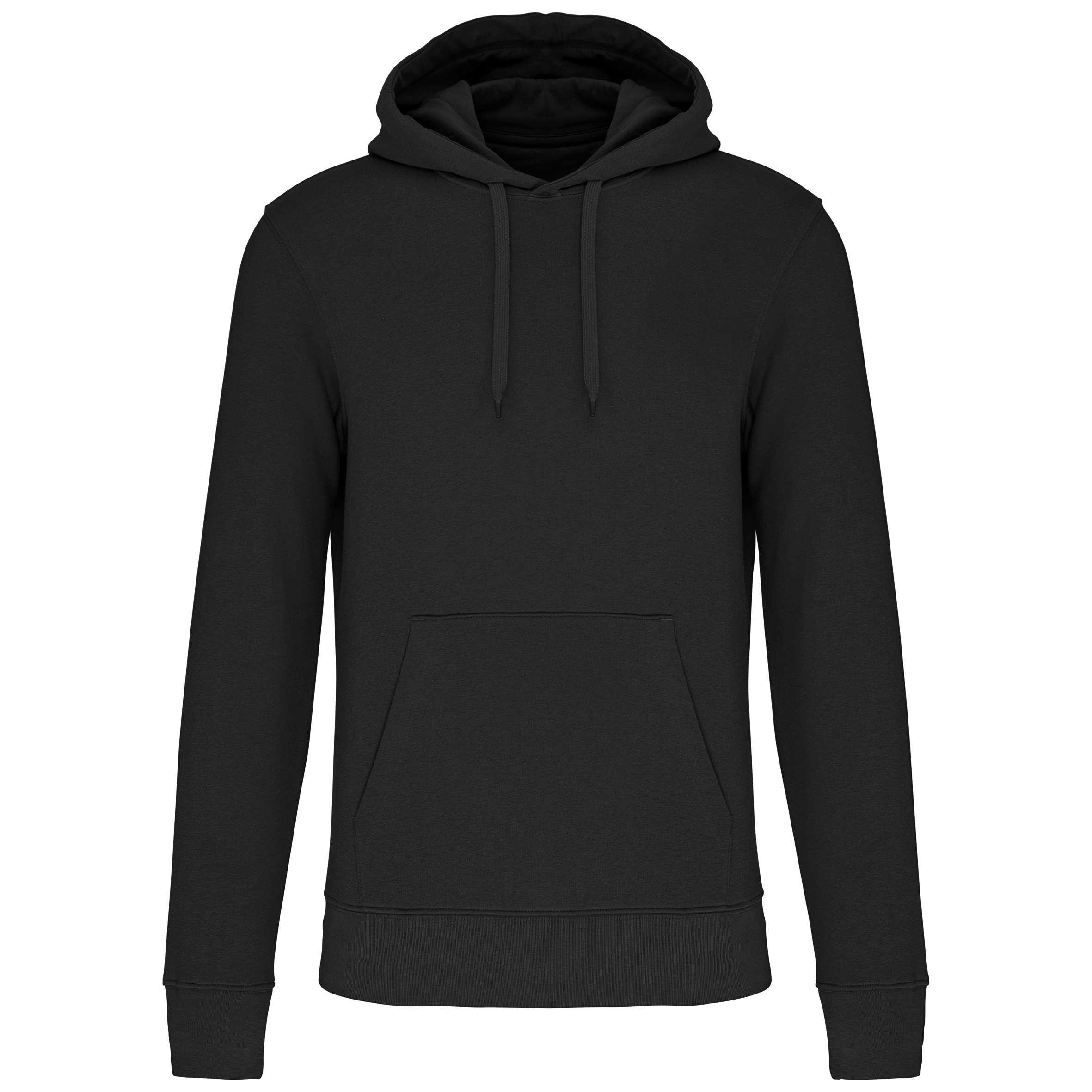 Sudadera capucha ecorresponsable hombre Black