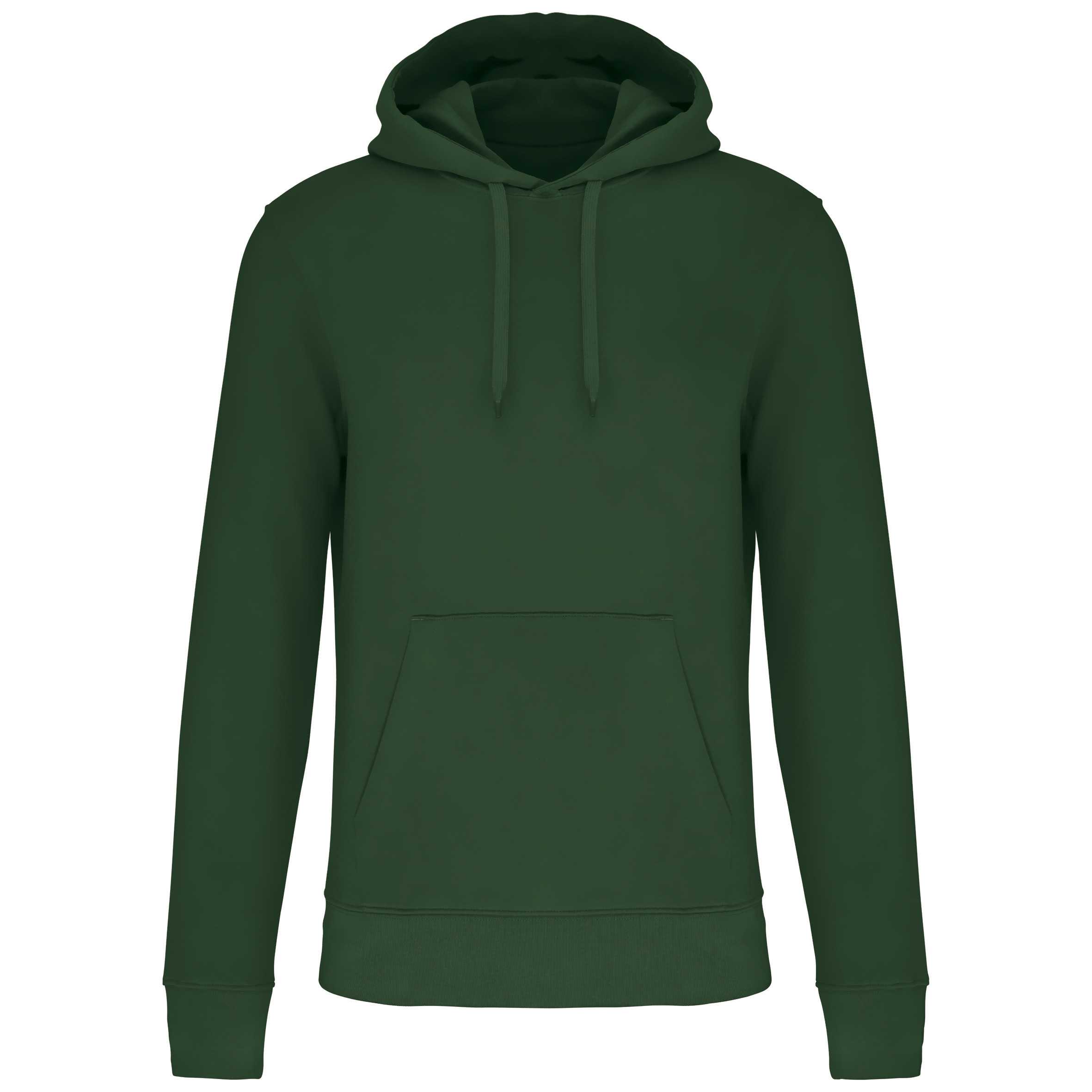 Sudadera capucha ecorresponsable hombre Forest Green