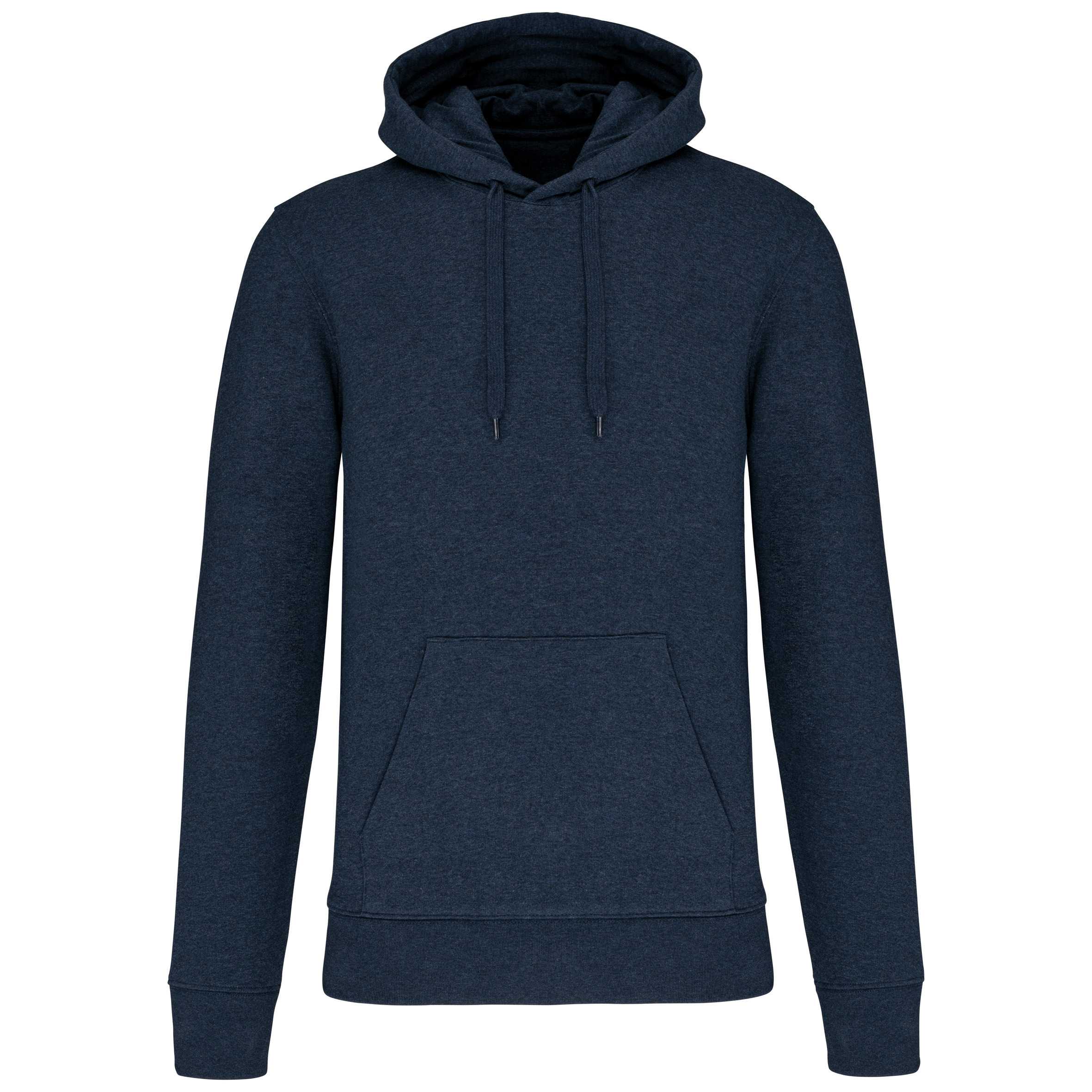 Sudadera capucha ecorresponsable hombre French Navy Heather