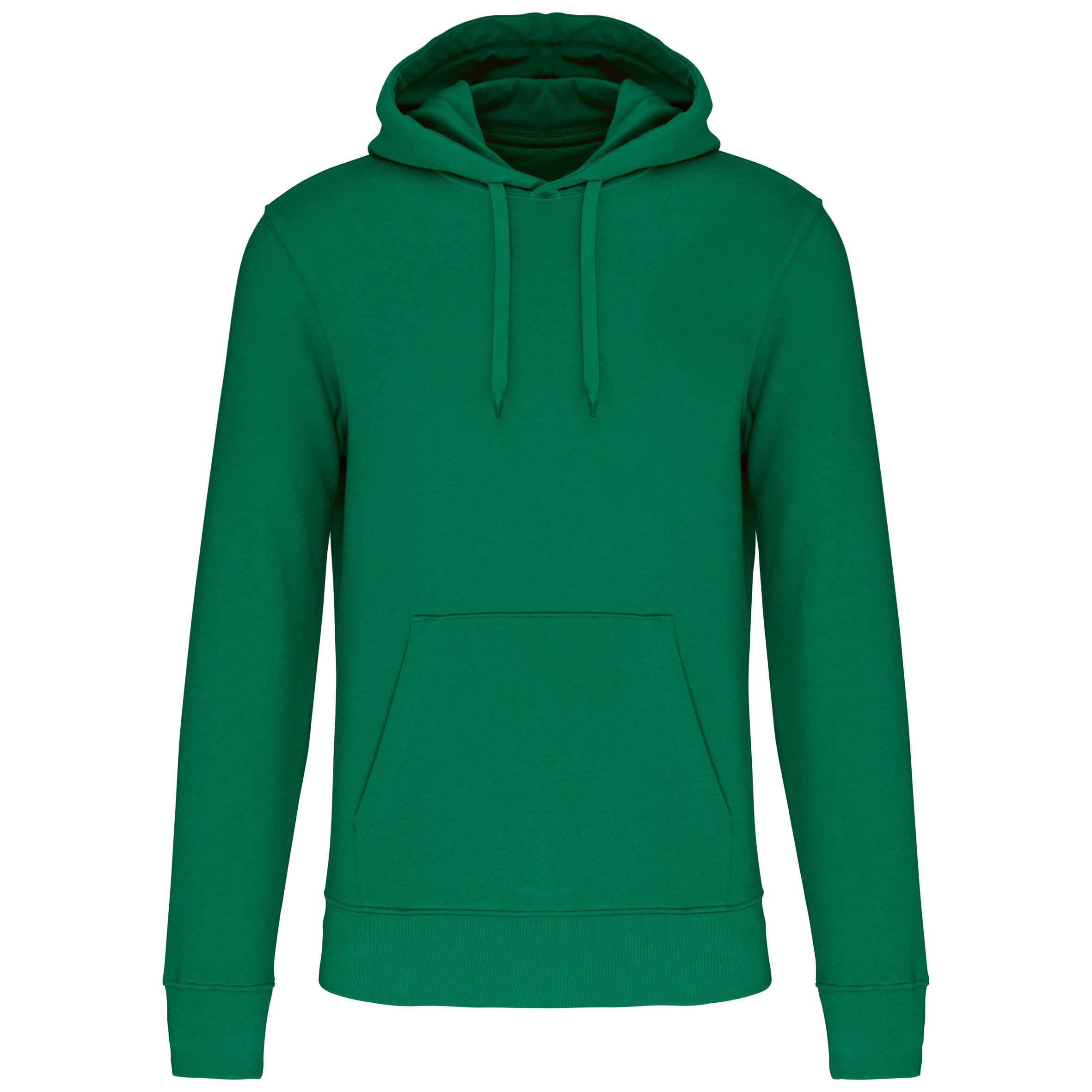 Sudadera capucha ecorresponsable hombre Kelly Green