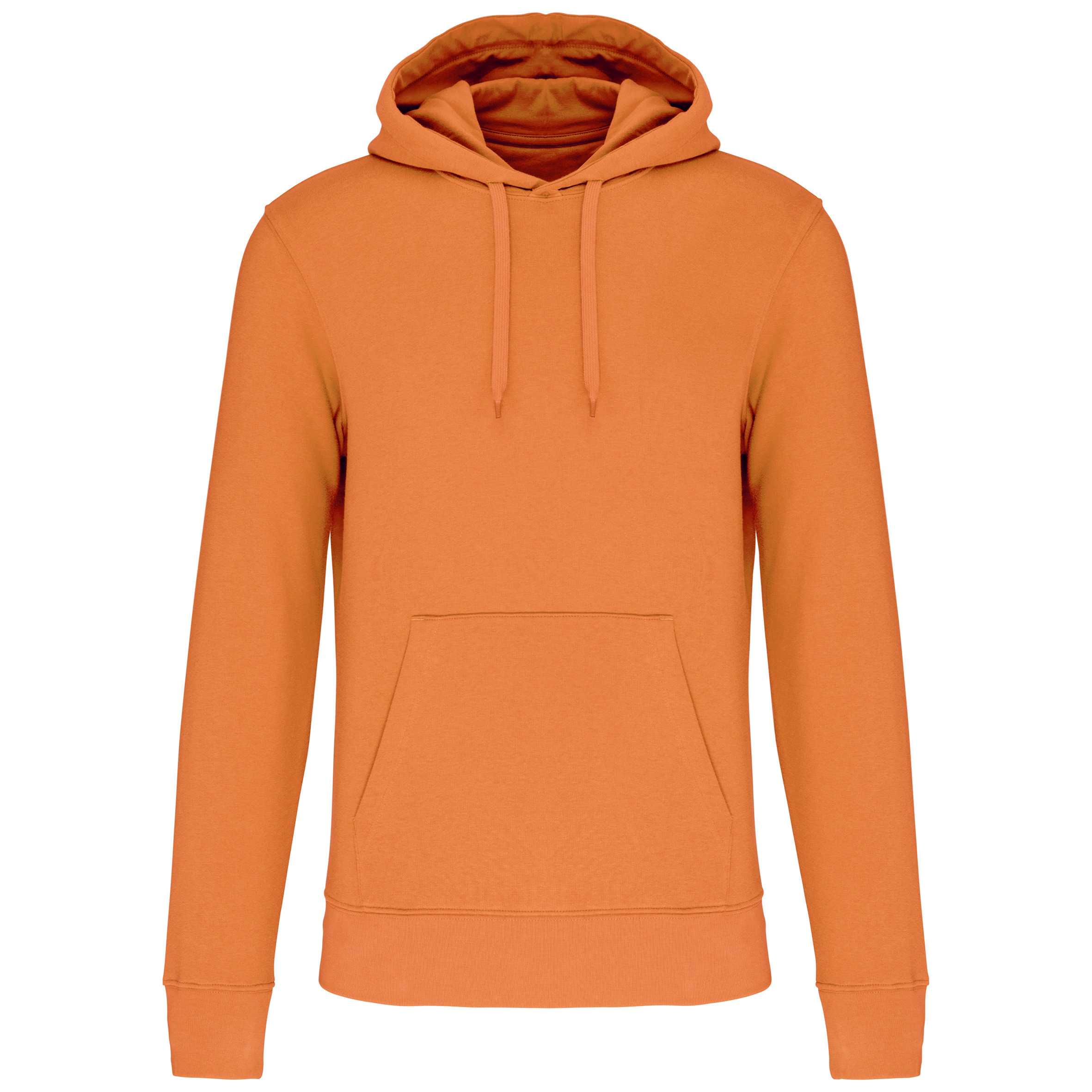 Sudadera capucha ecorresponsable hombre Light Orange