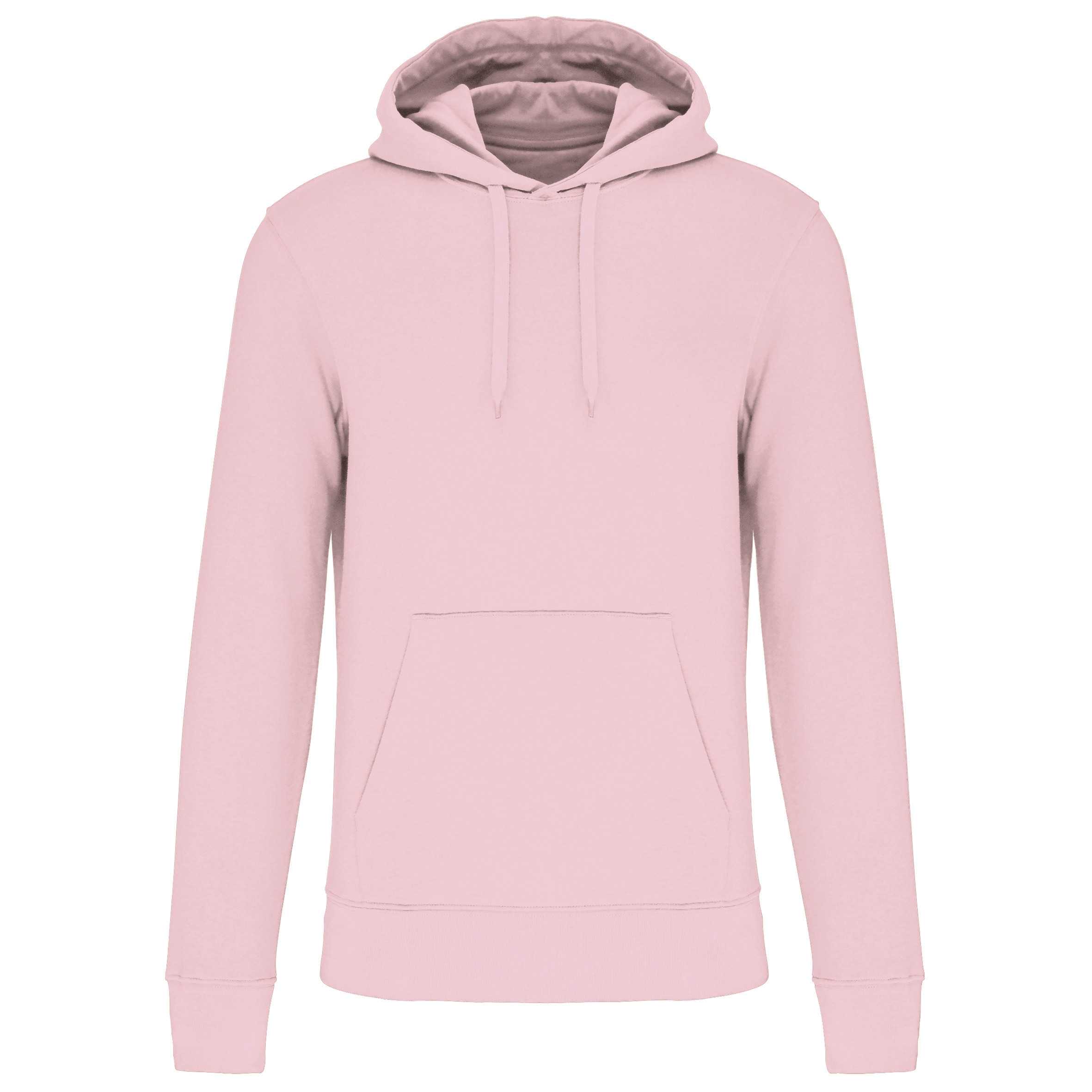 Sudadera capucha ecorresponsable hombre Pale Pink
