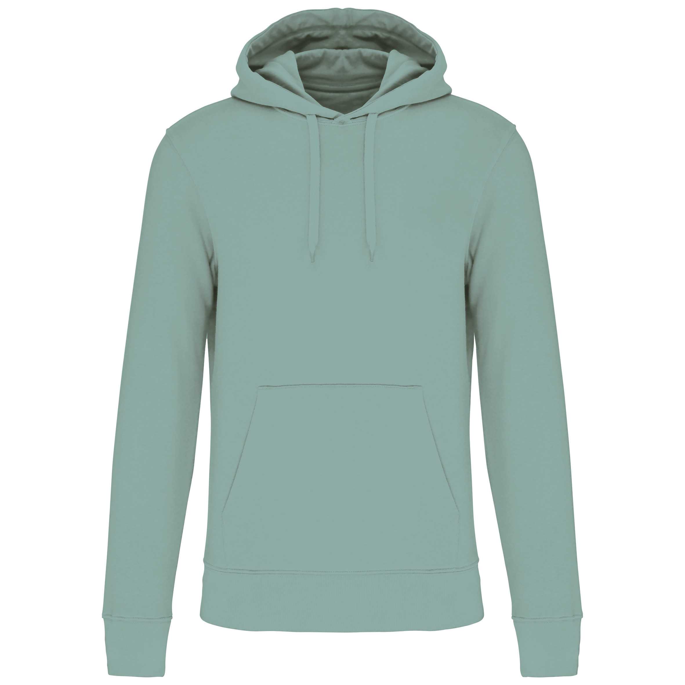 Sudadera capucha ecorresponsable hombre Sage