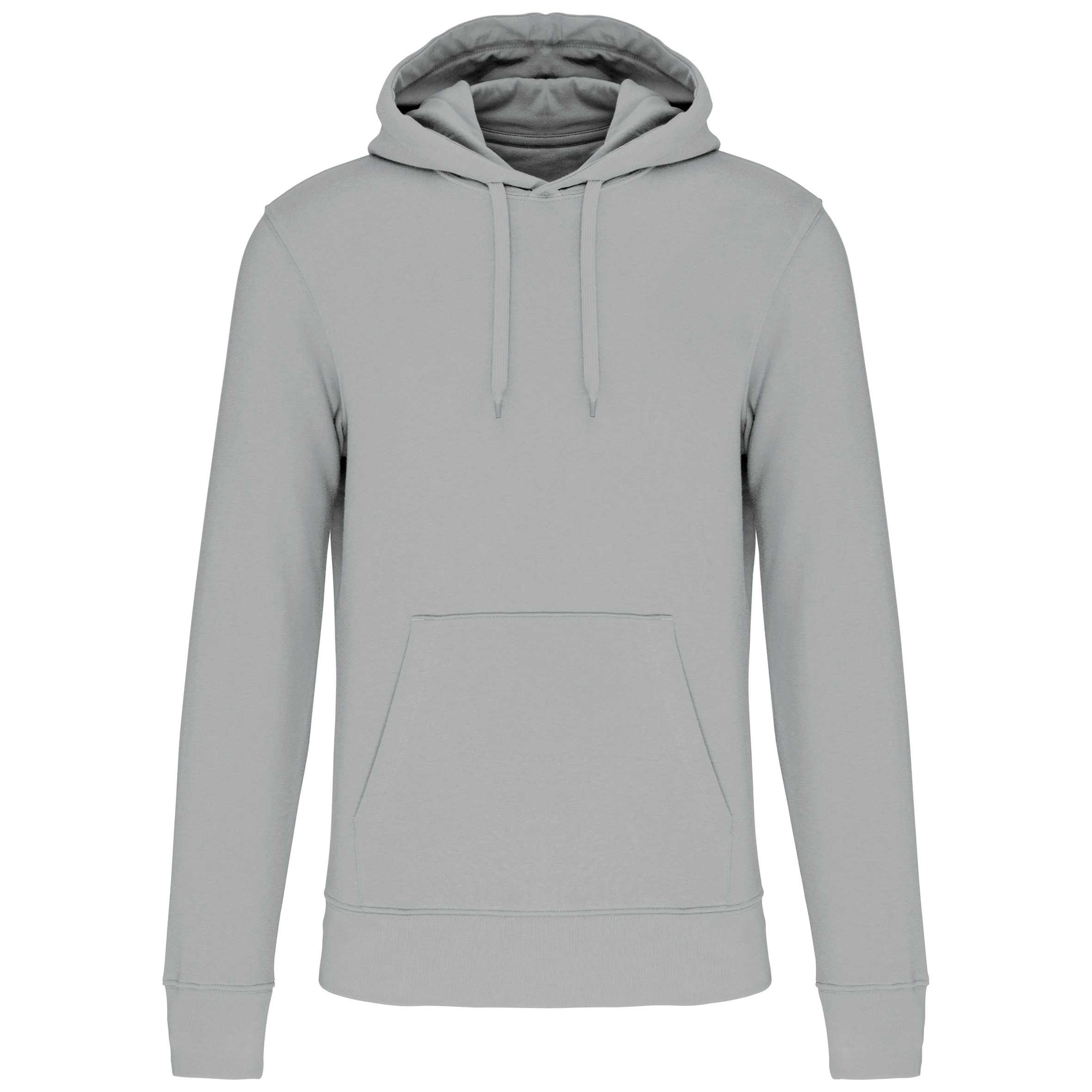 Sudadera capucha ecorresponsable hombre Snow Grey