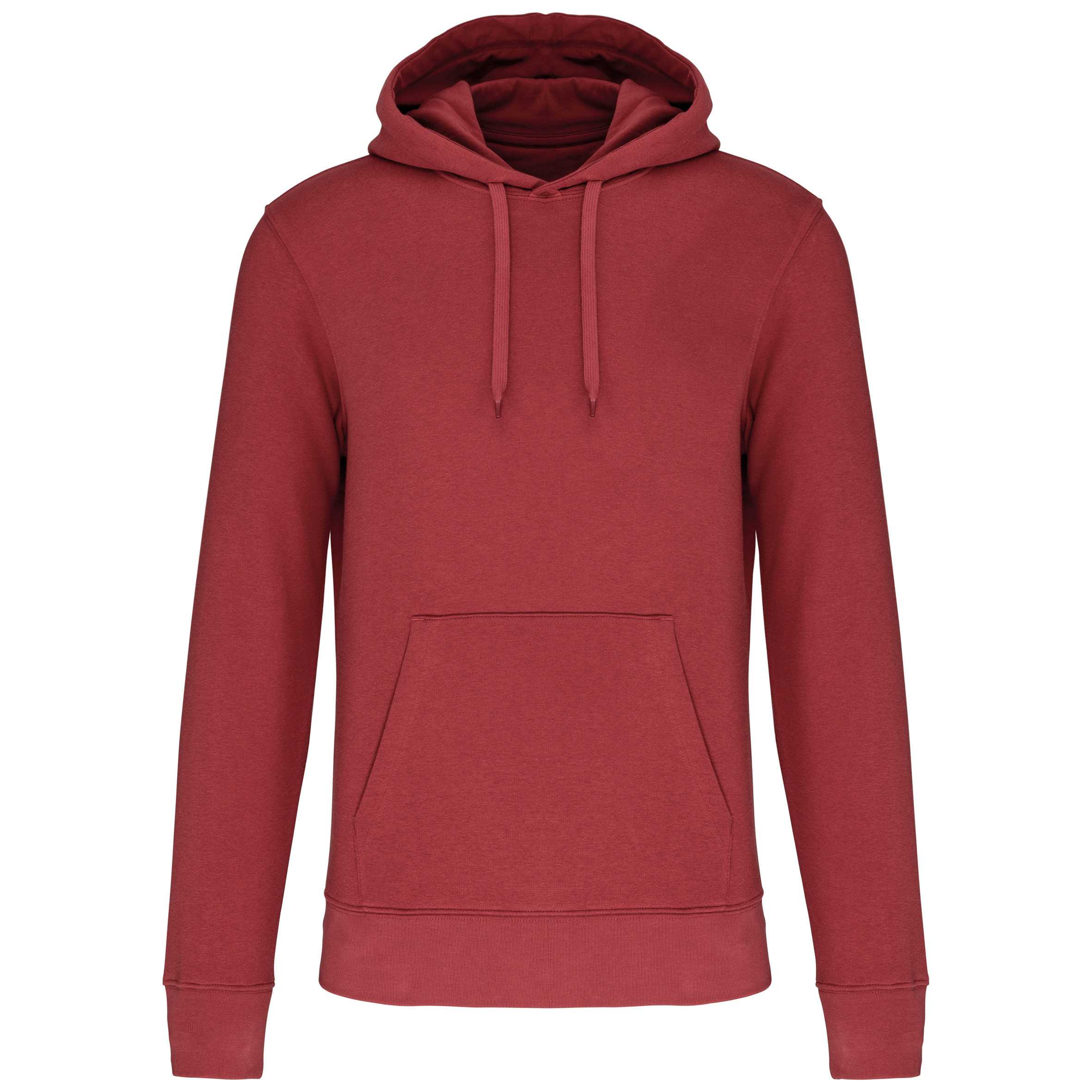 Sudadera capucha ecorresponsable hombre Terracotta Red
