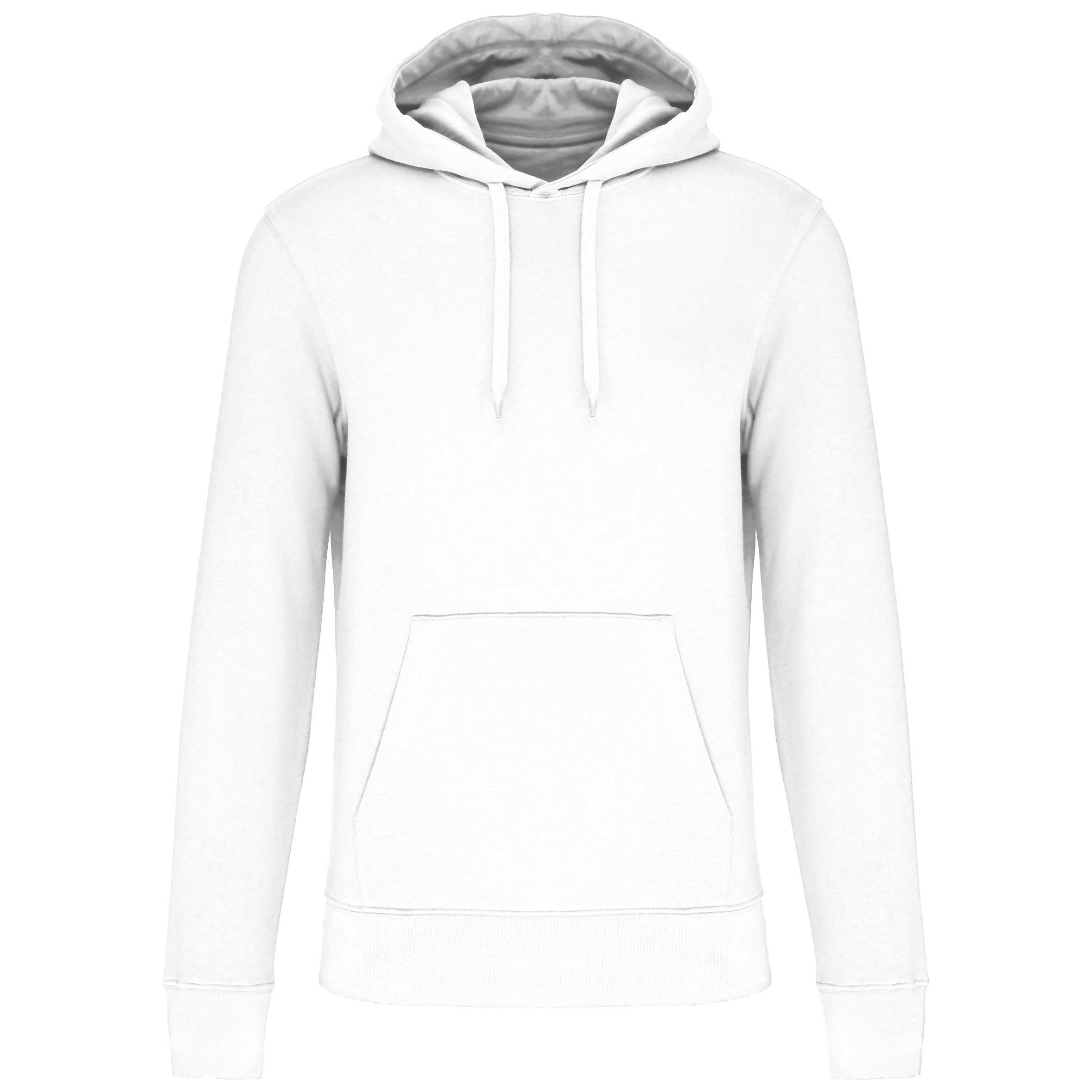 Sudadera capucha ecorresponsable hombre White