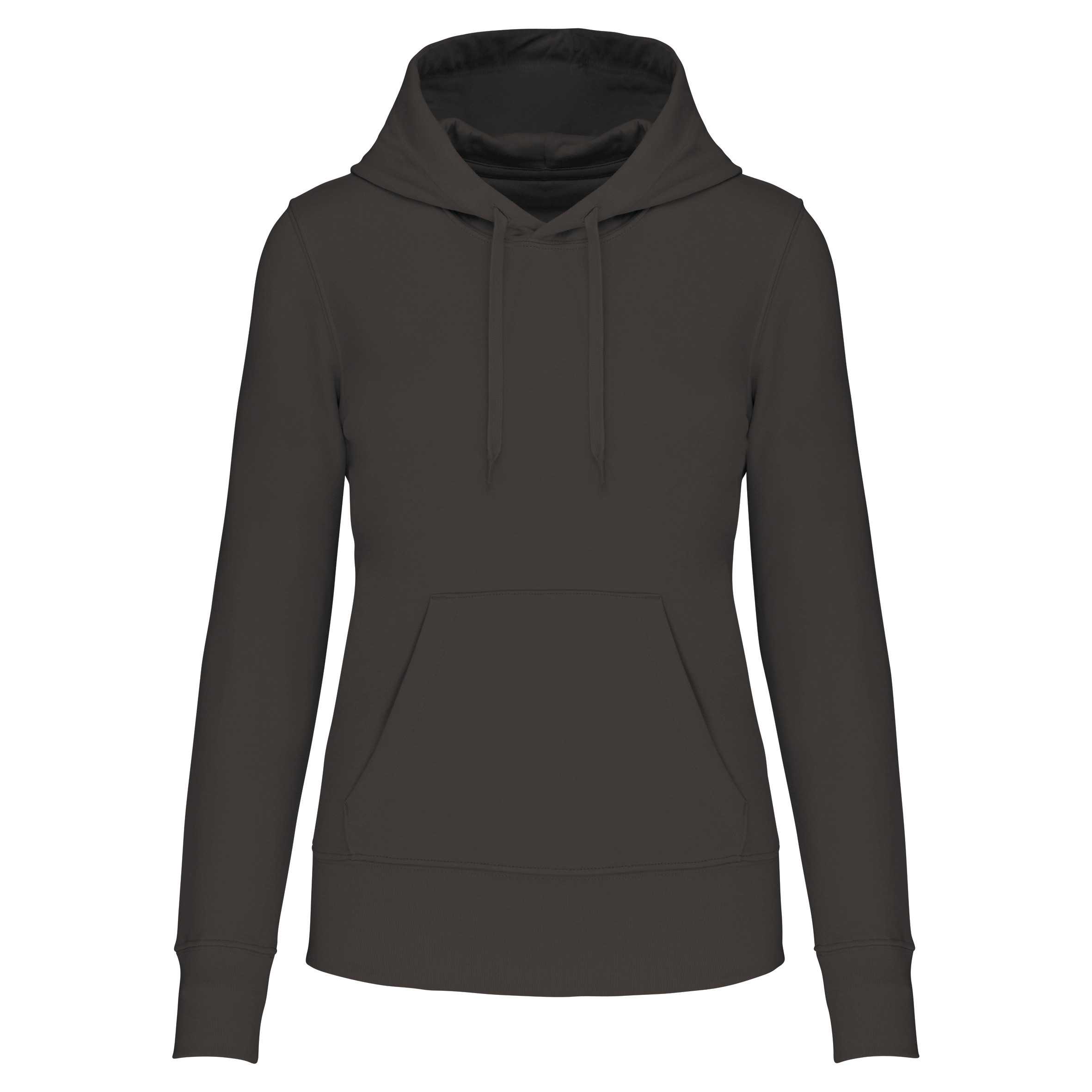Sudadera capucha ecorresponsable mujer Dark Grey