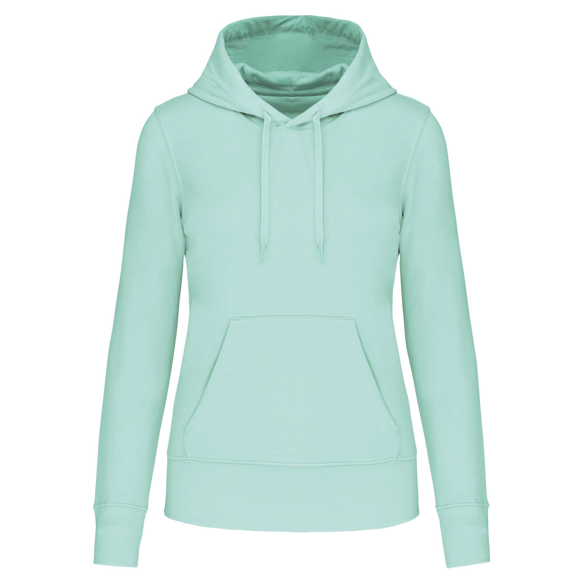 Sudadera capucha ecorresponsable mujer Ice Mint