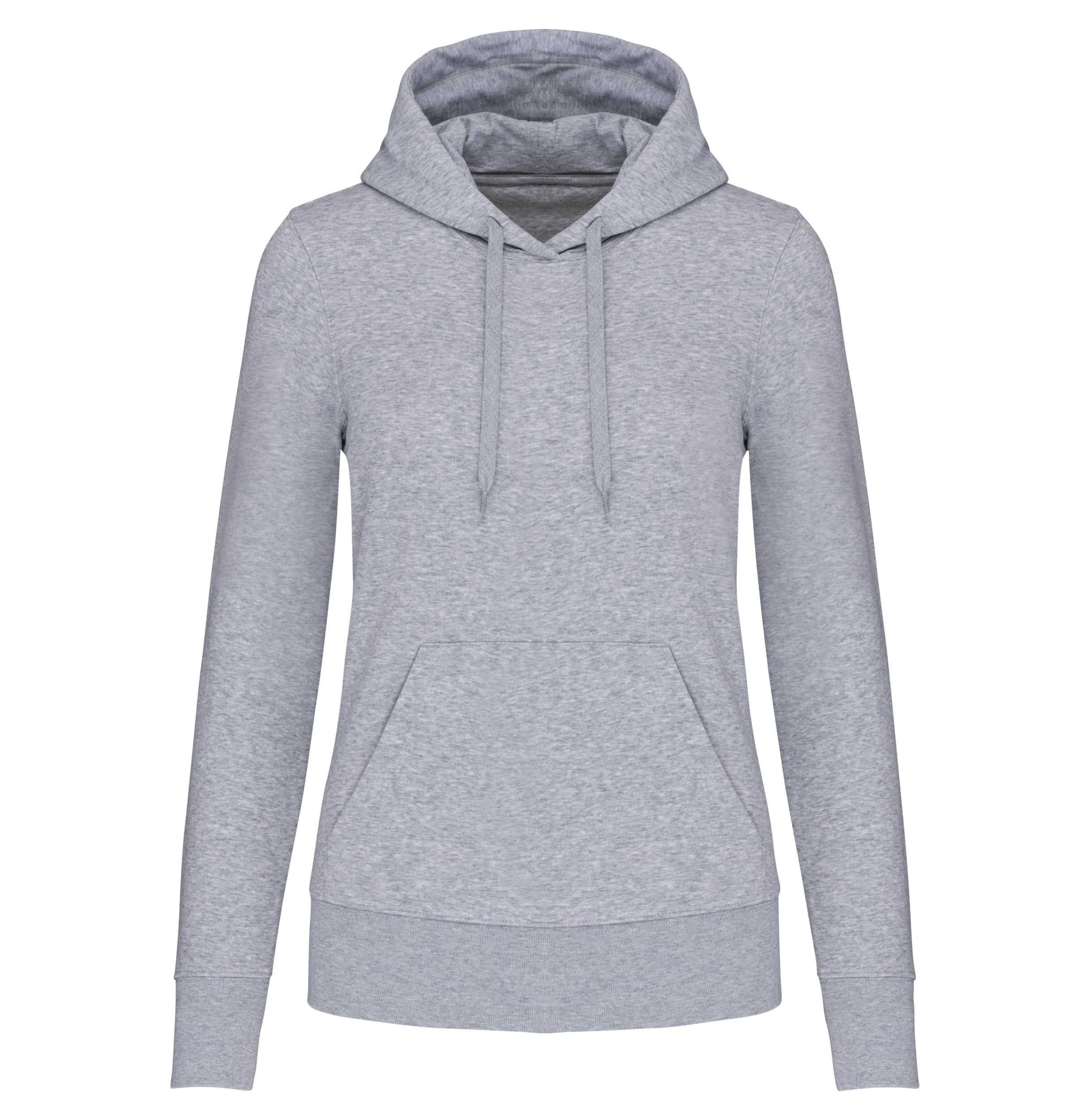 Sudadera capucha ecorresponsable mujer Oxford Grey