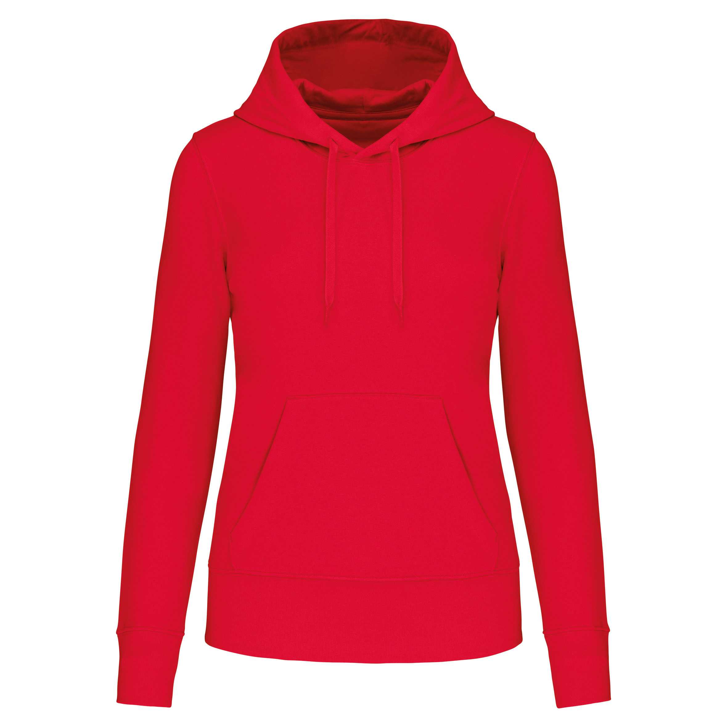 Sudadera capucha ecorresponsable mujer Red