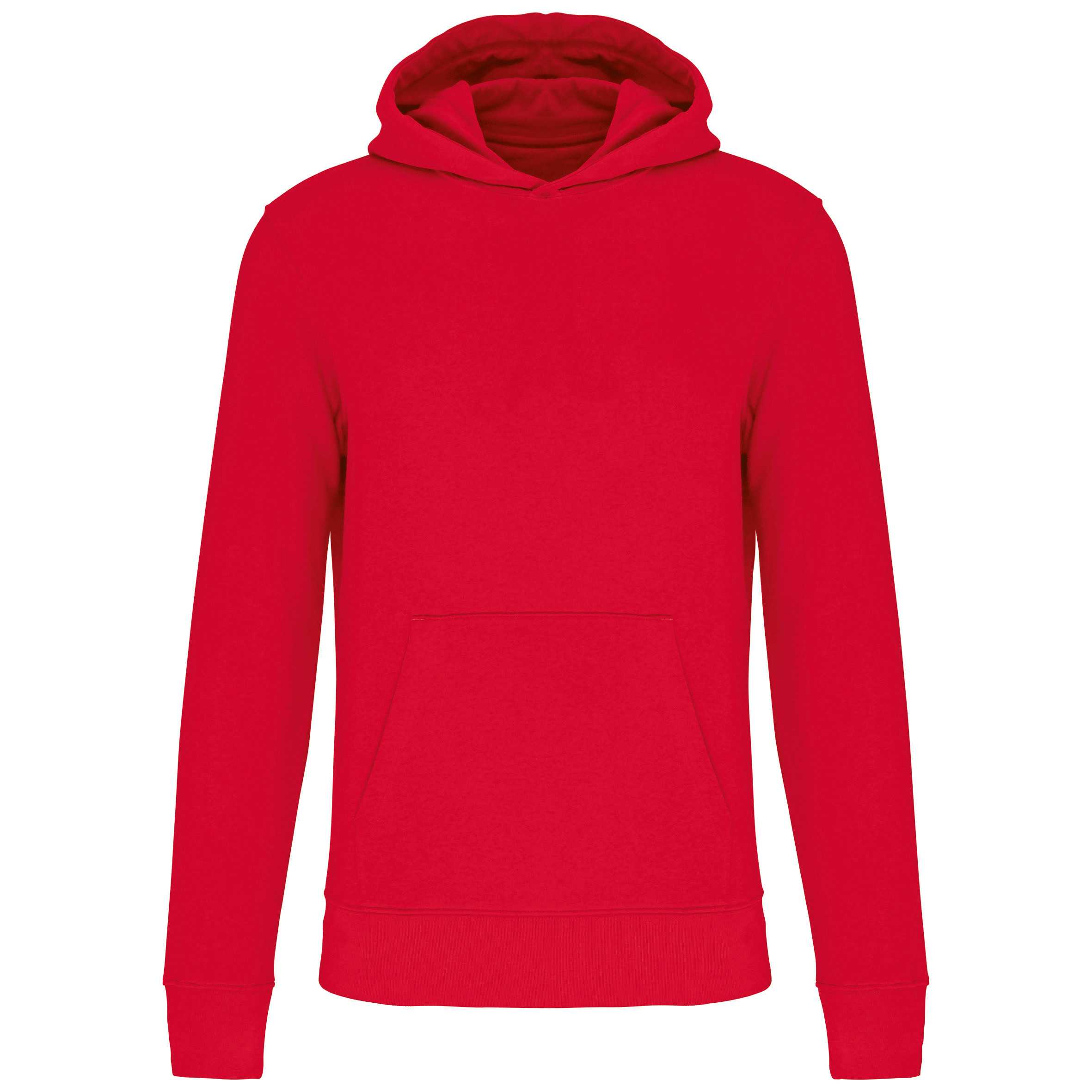 Sudadera capucha ecorresponsable niños Red