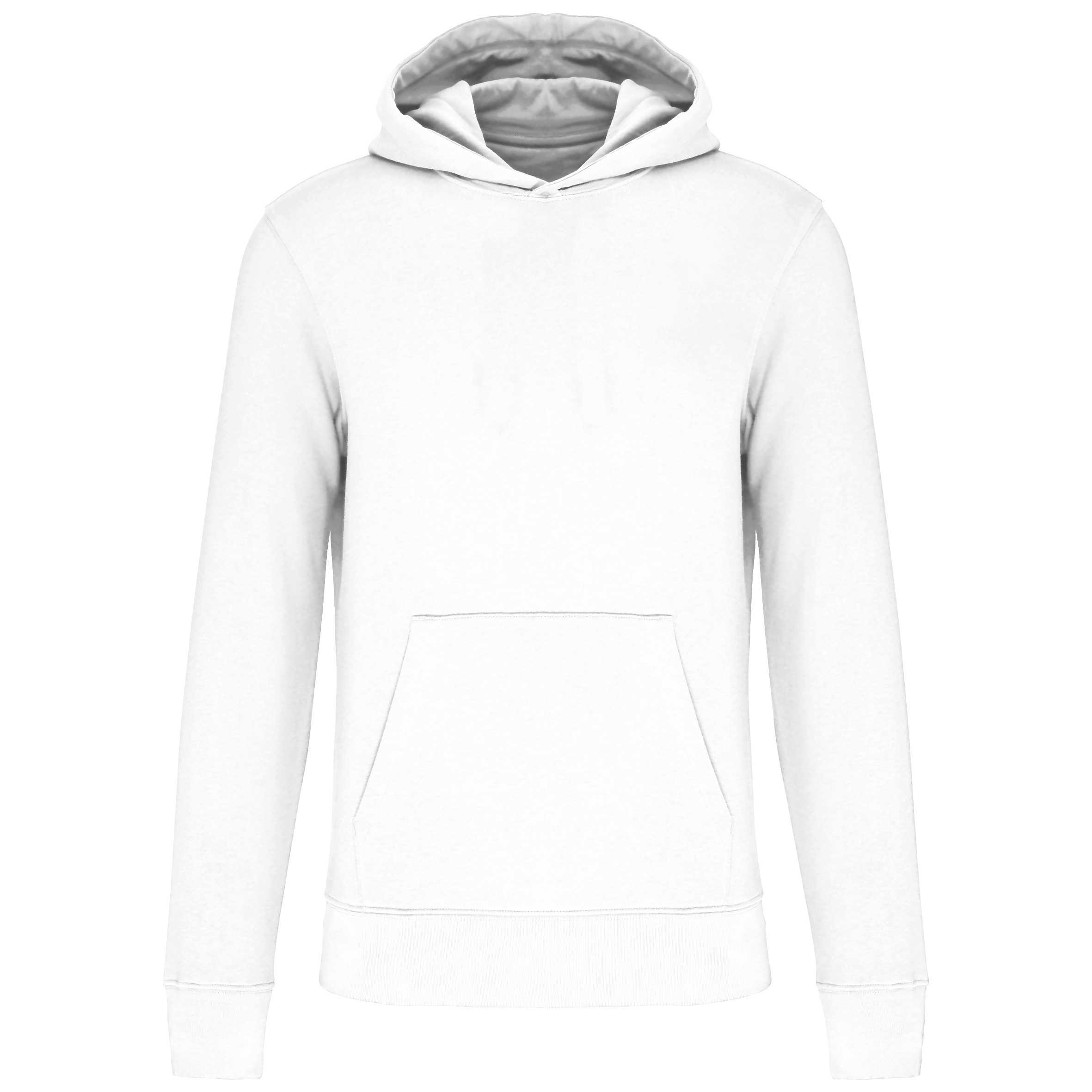 Sudadera capucha ecorresponsable niños White