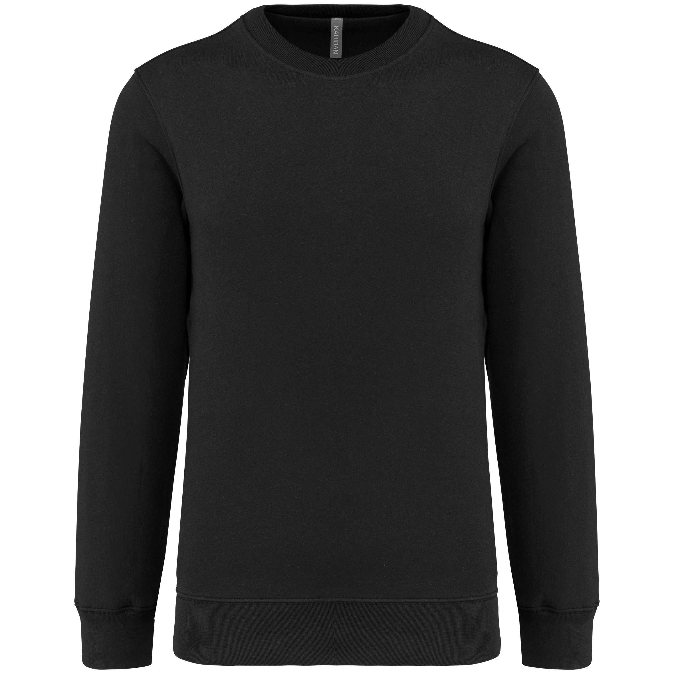 Sudadera cuello redondo 80/20 unisex Black