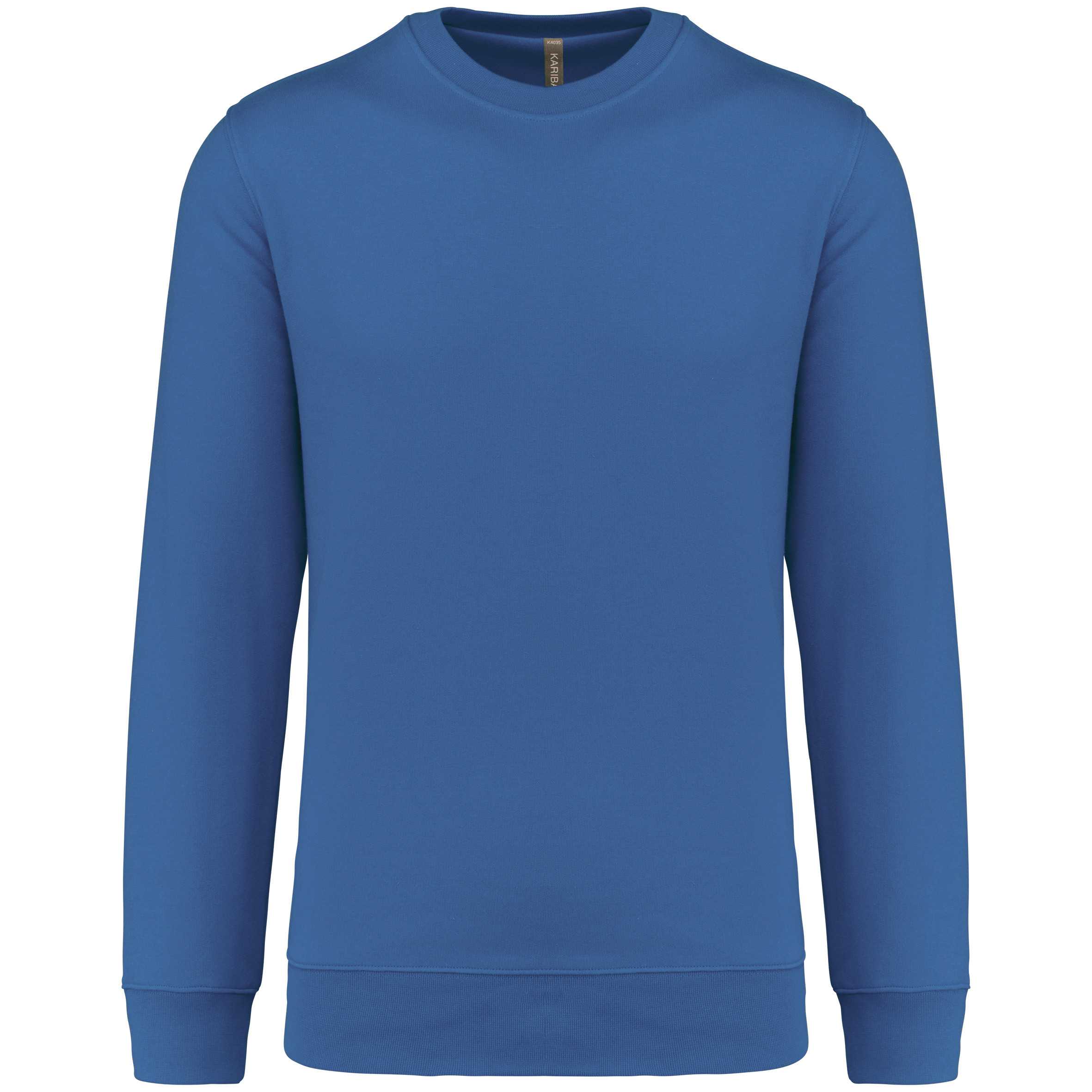 Sudadera cuello redondo 80/20 unisex Light Royal Blue
