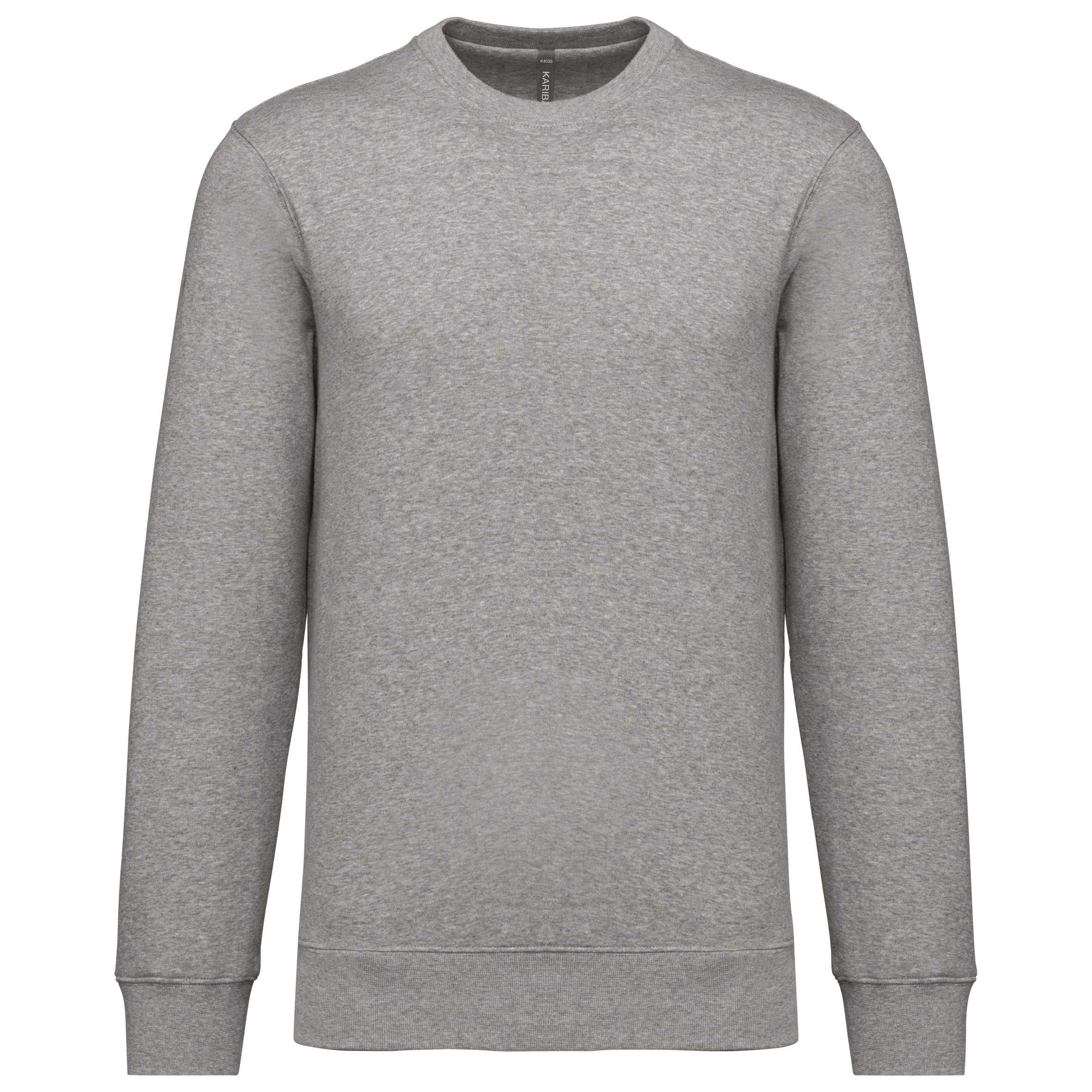 Sudadera cuello redondo 80/20 unisex Oxford Grey