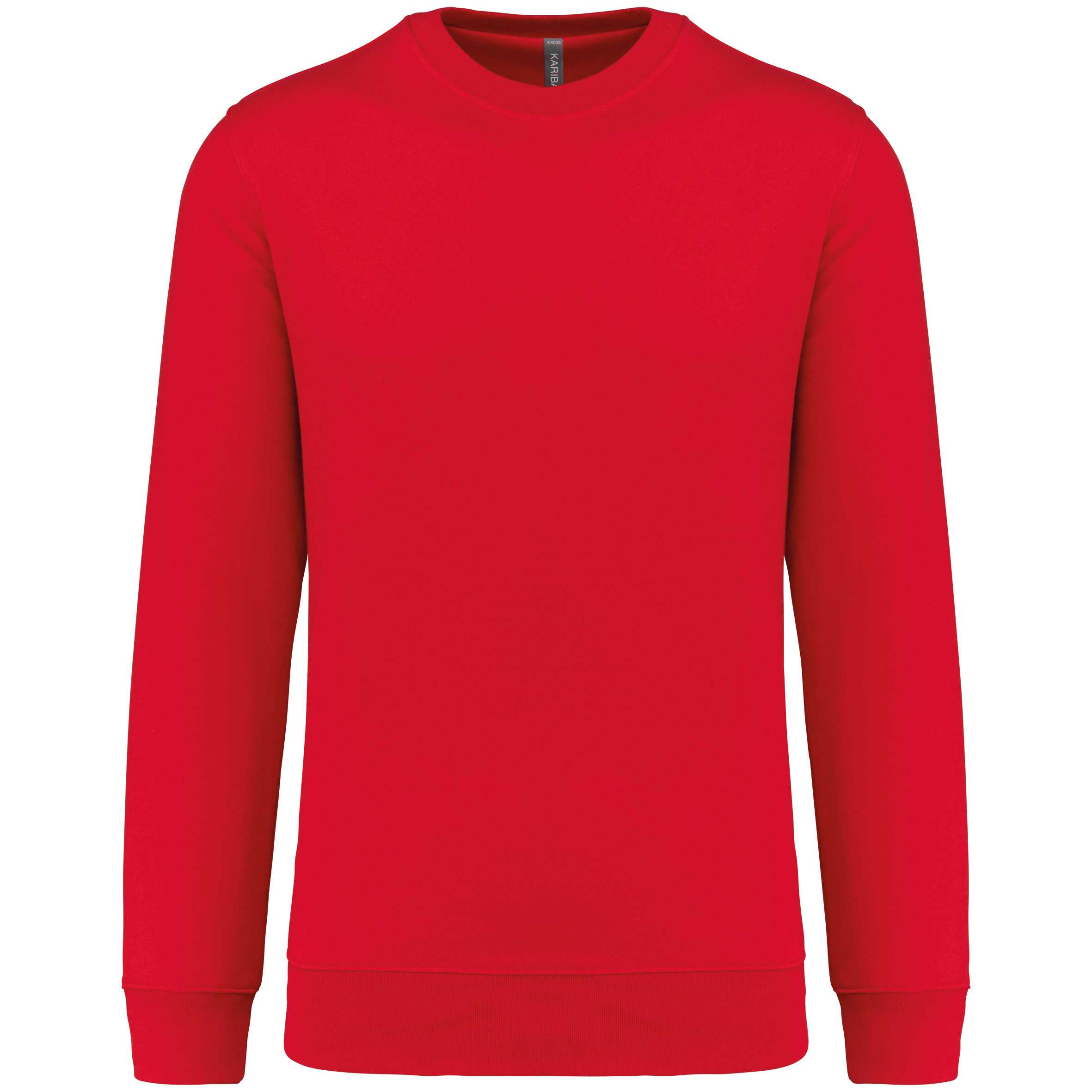 Sudadera cuello redondo 80/20 unisex Red