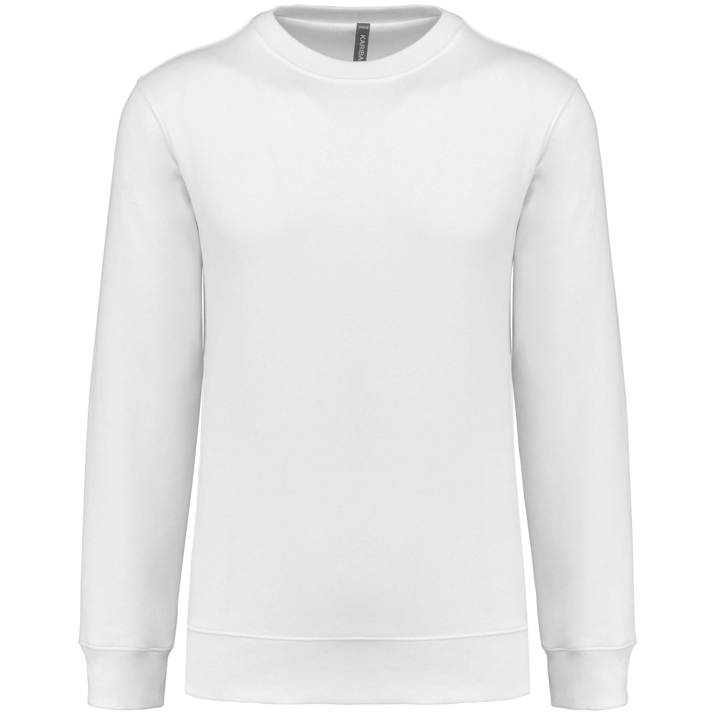 Sudadera cuello redondo 80/20 unisex White