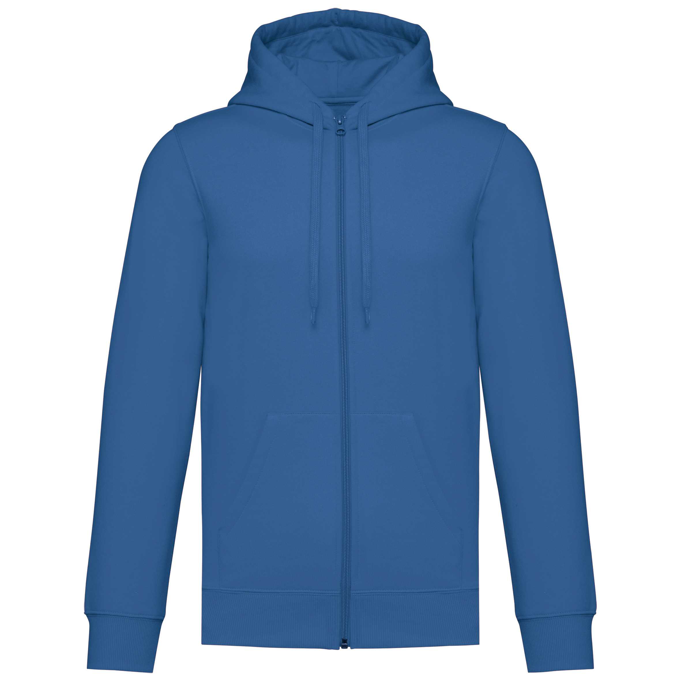 Sudadera reciclada con capucha y cremallera unisex Light Royal Blue