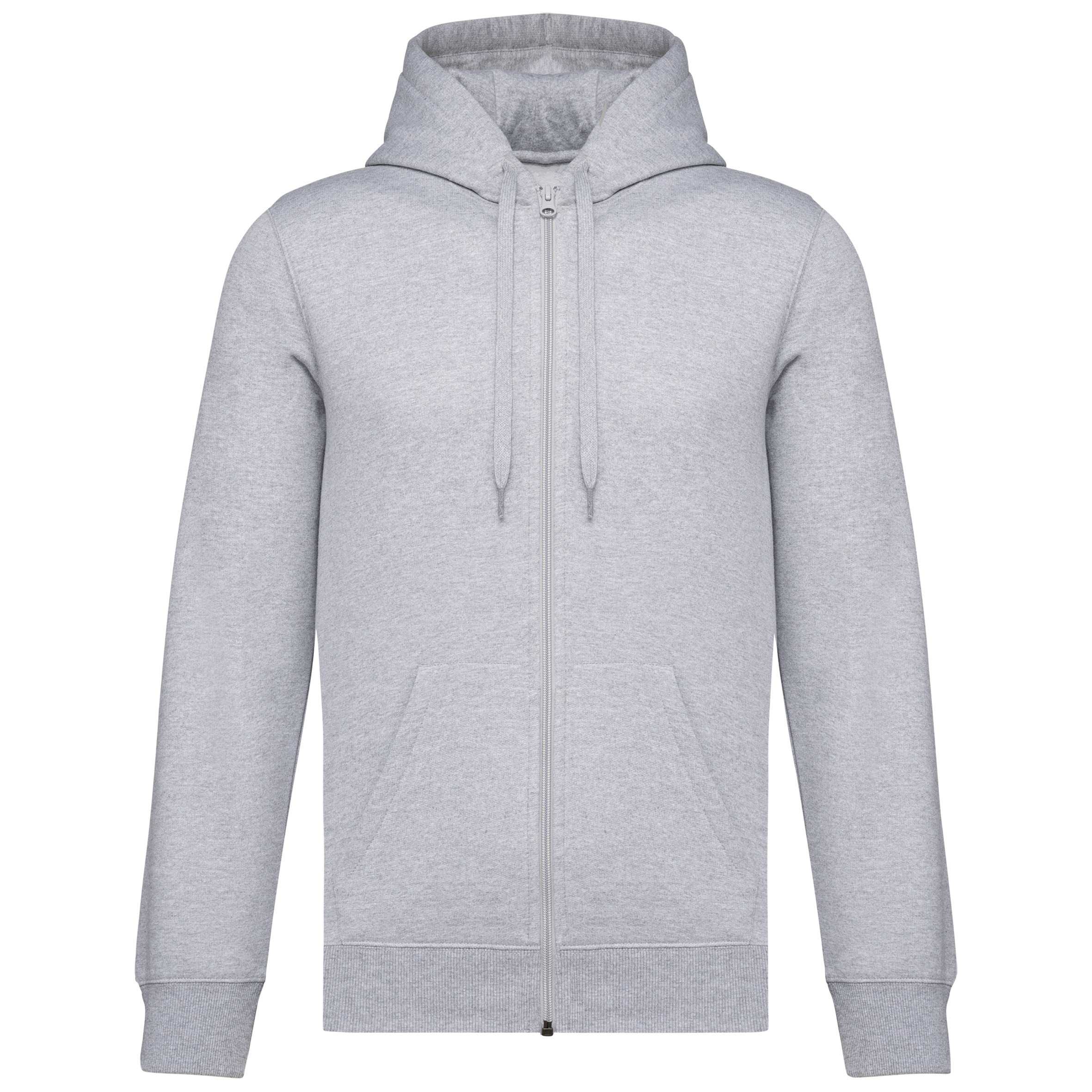 Sudadera reciclada con capucha y cremallera unisex Oxford Grey