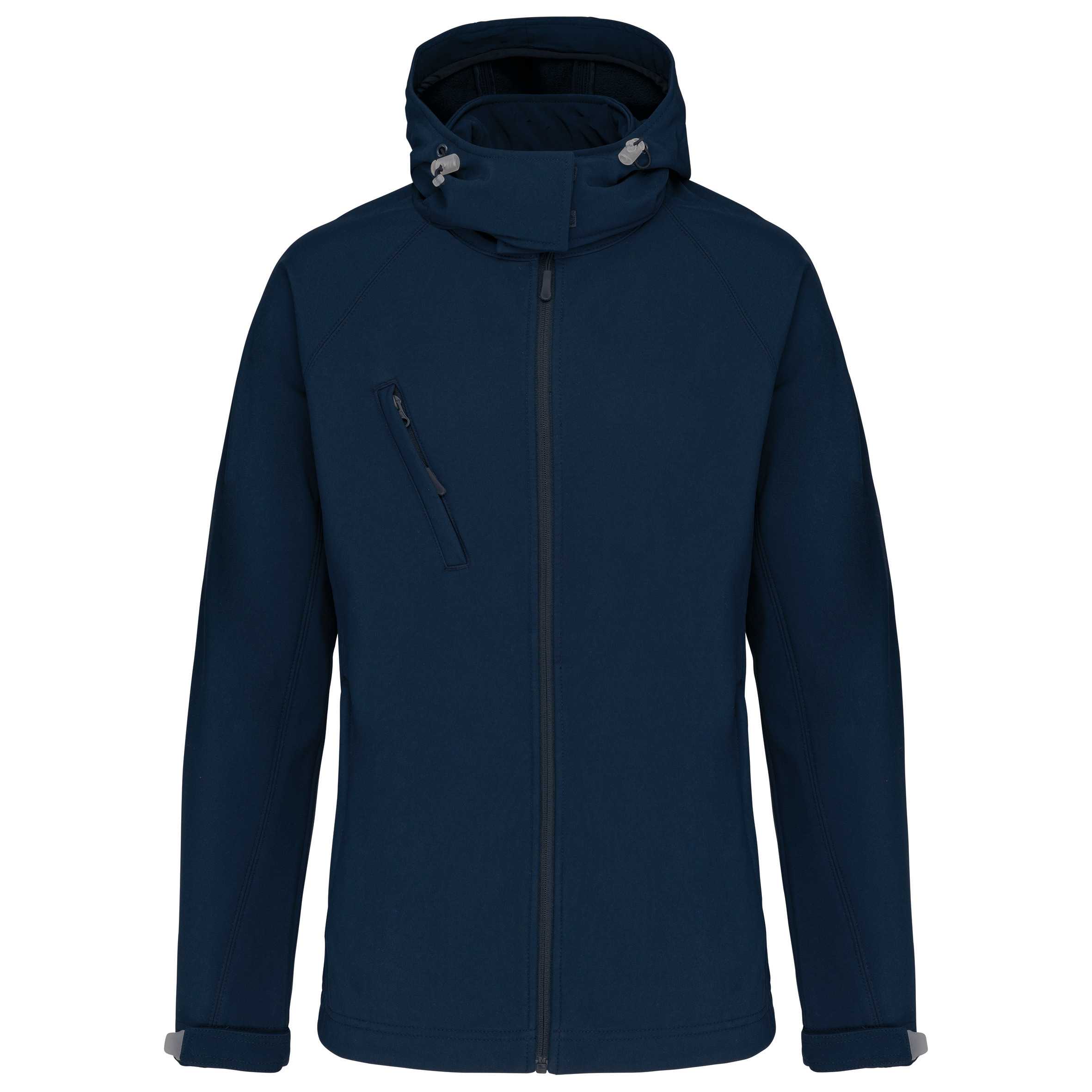 Chaqueta softshell con capucha extraíble mujer Navy