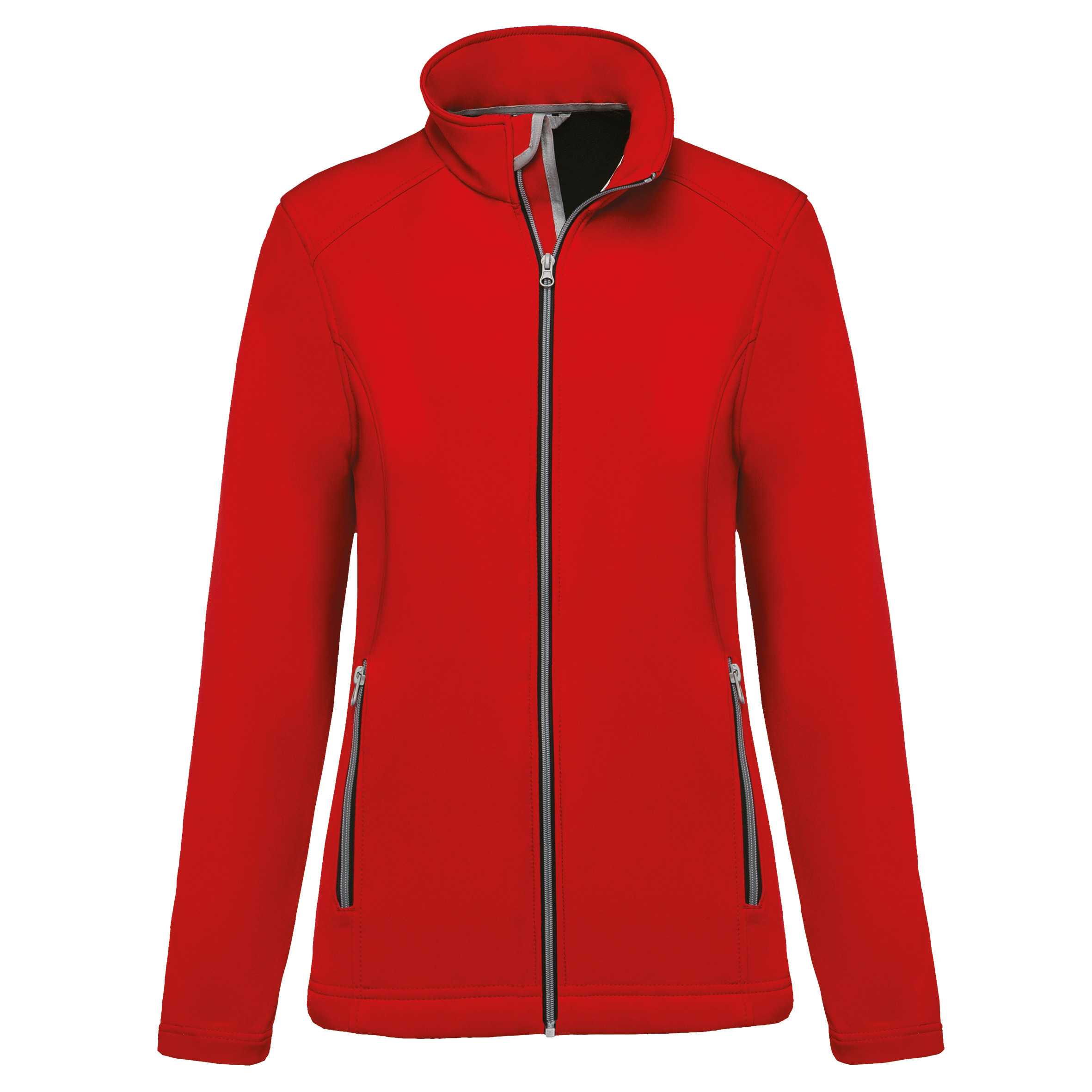 Chaqueta softshell 2 capas mujer Red