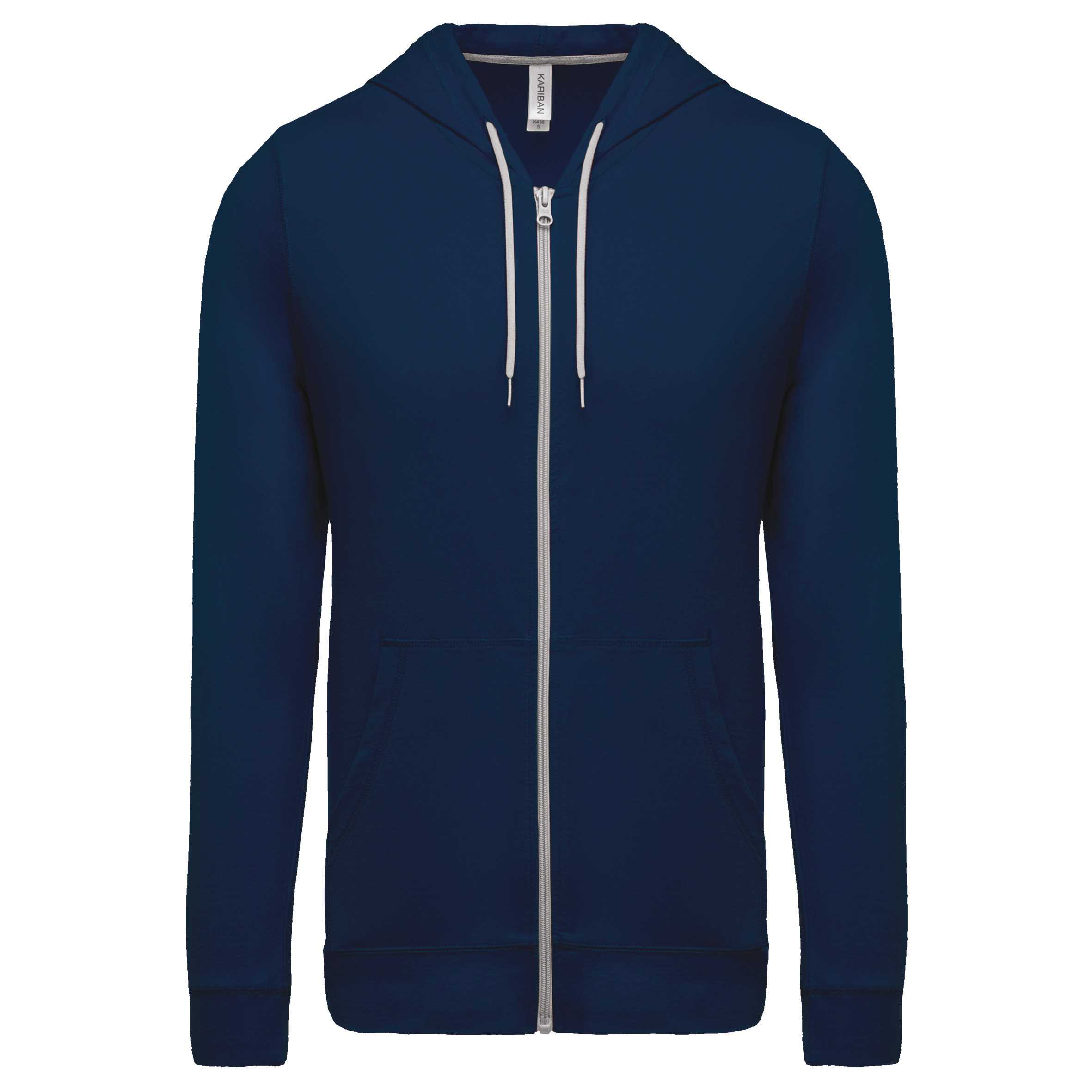 Sudadera ligera algodón con capucha Navy