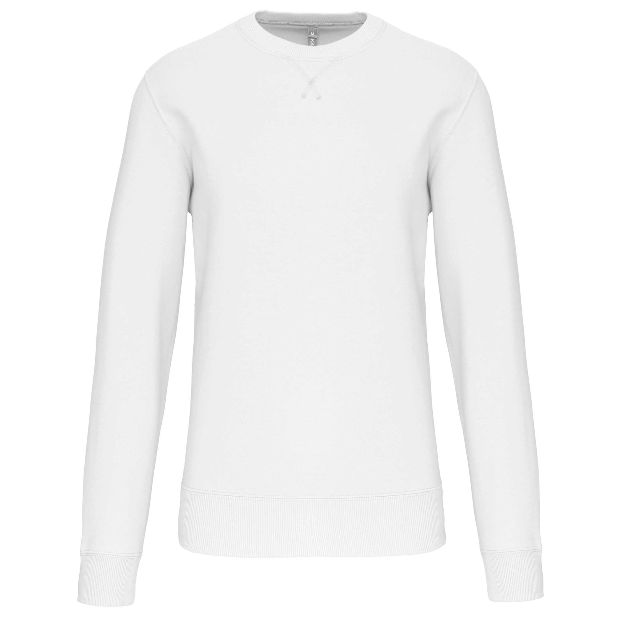 Sudadera cuello redondo White