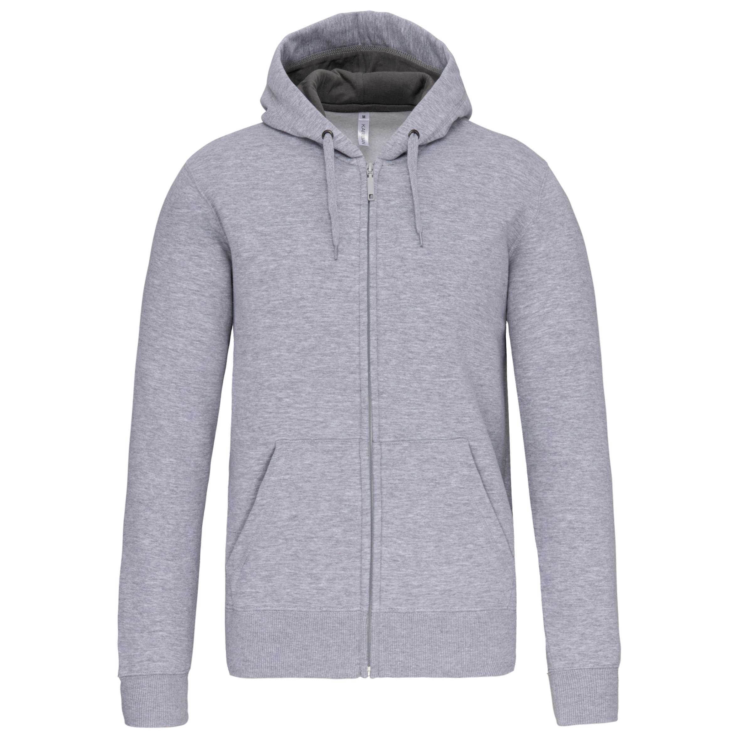 Sudadera capucha y cremallera Oxford Grey