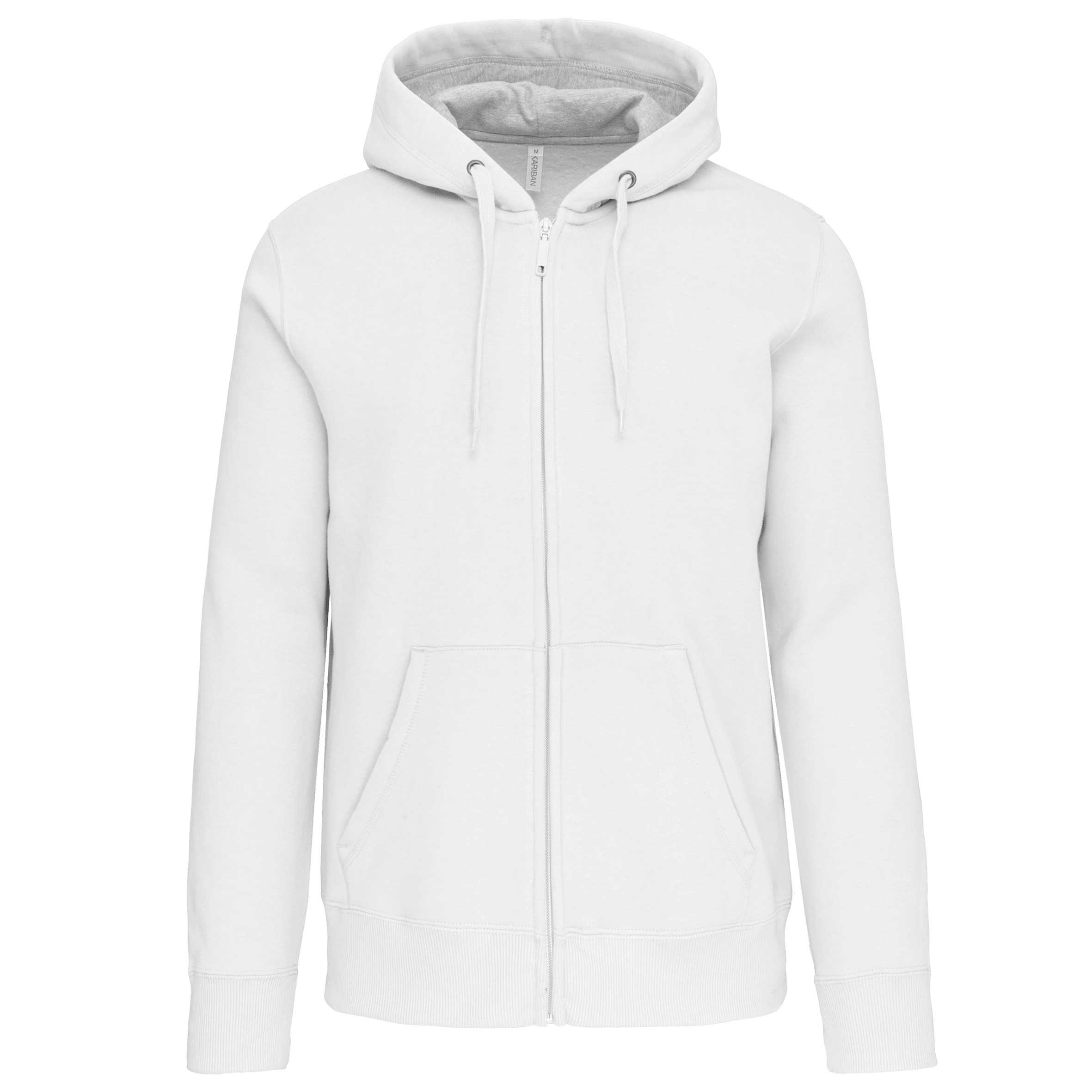 Sudadera capucha y cremallera White