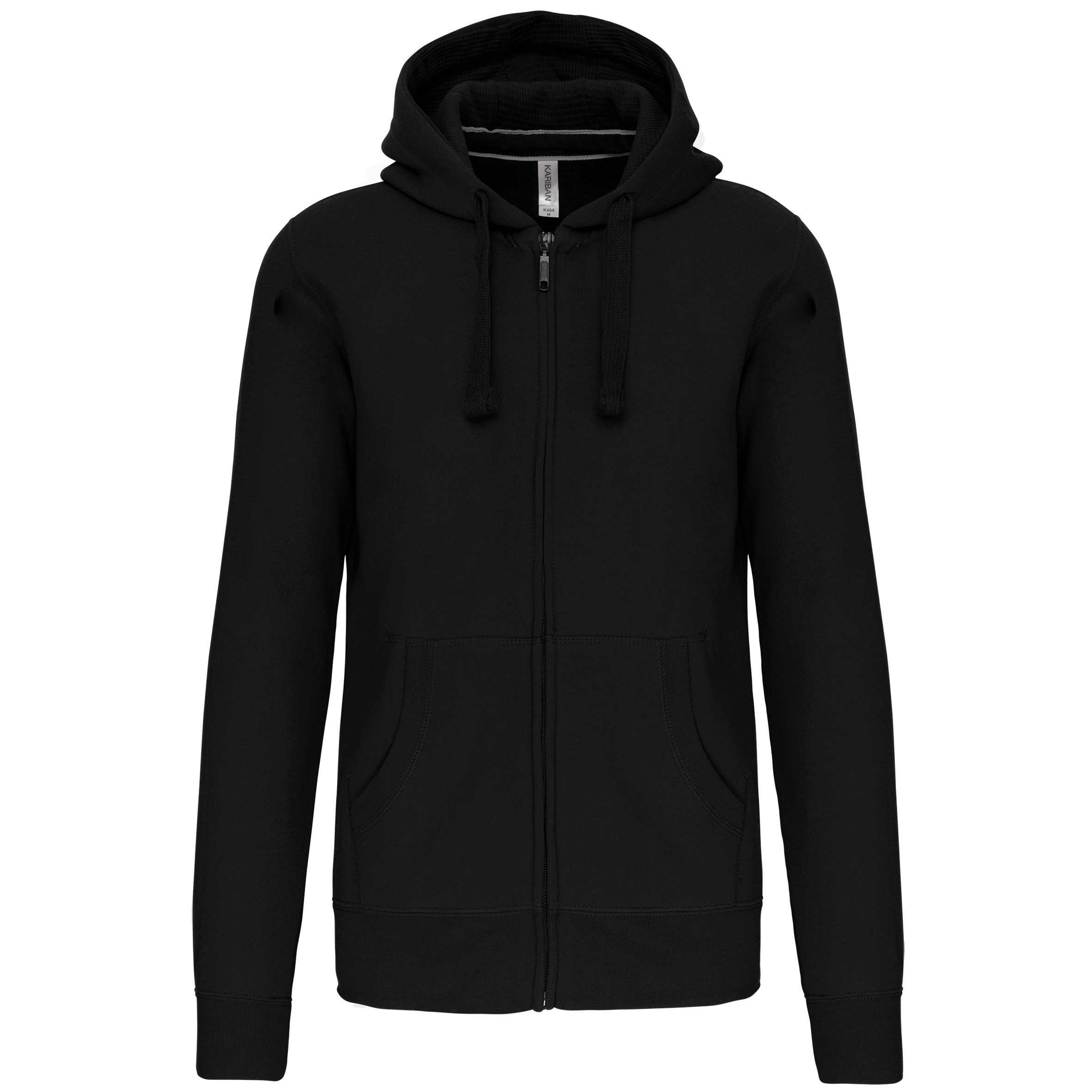 Sudadera con capucha y cremallera Black