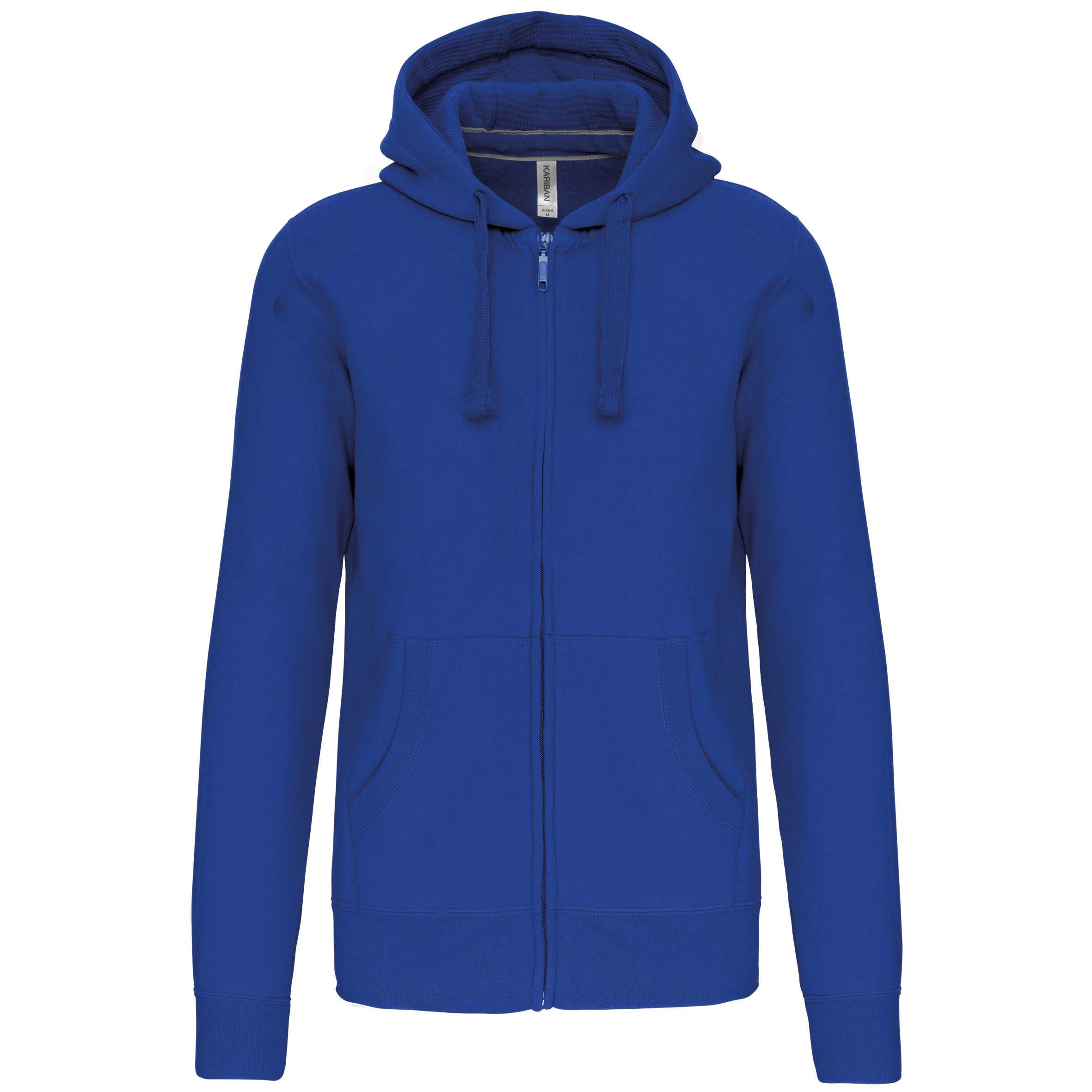 Sudadera con capucha y cremallera Light Royal Blue