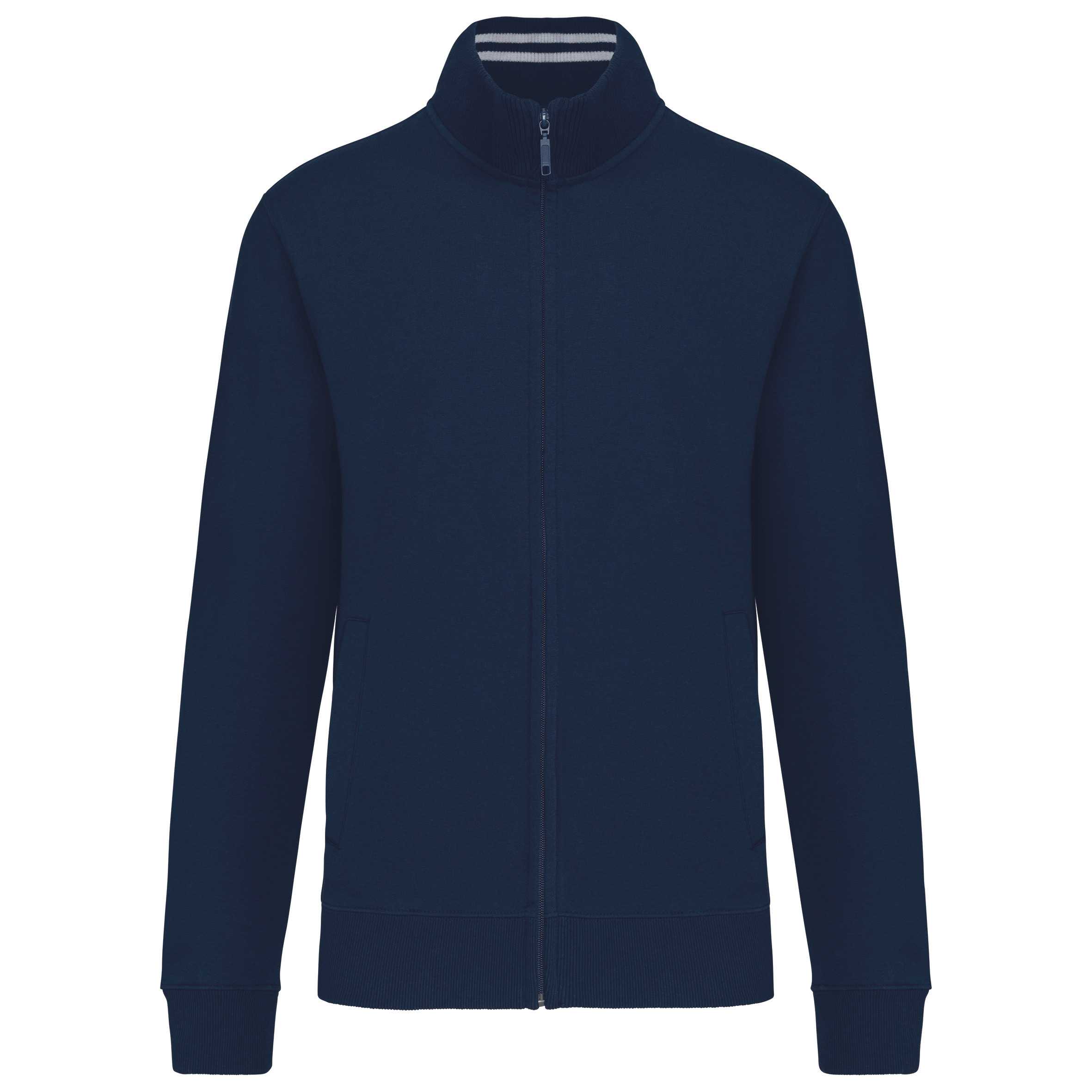 Chaqueta de felpa con cremallera hombre Navy