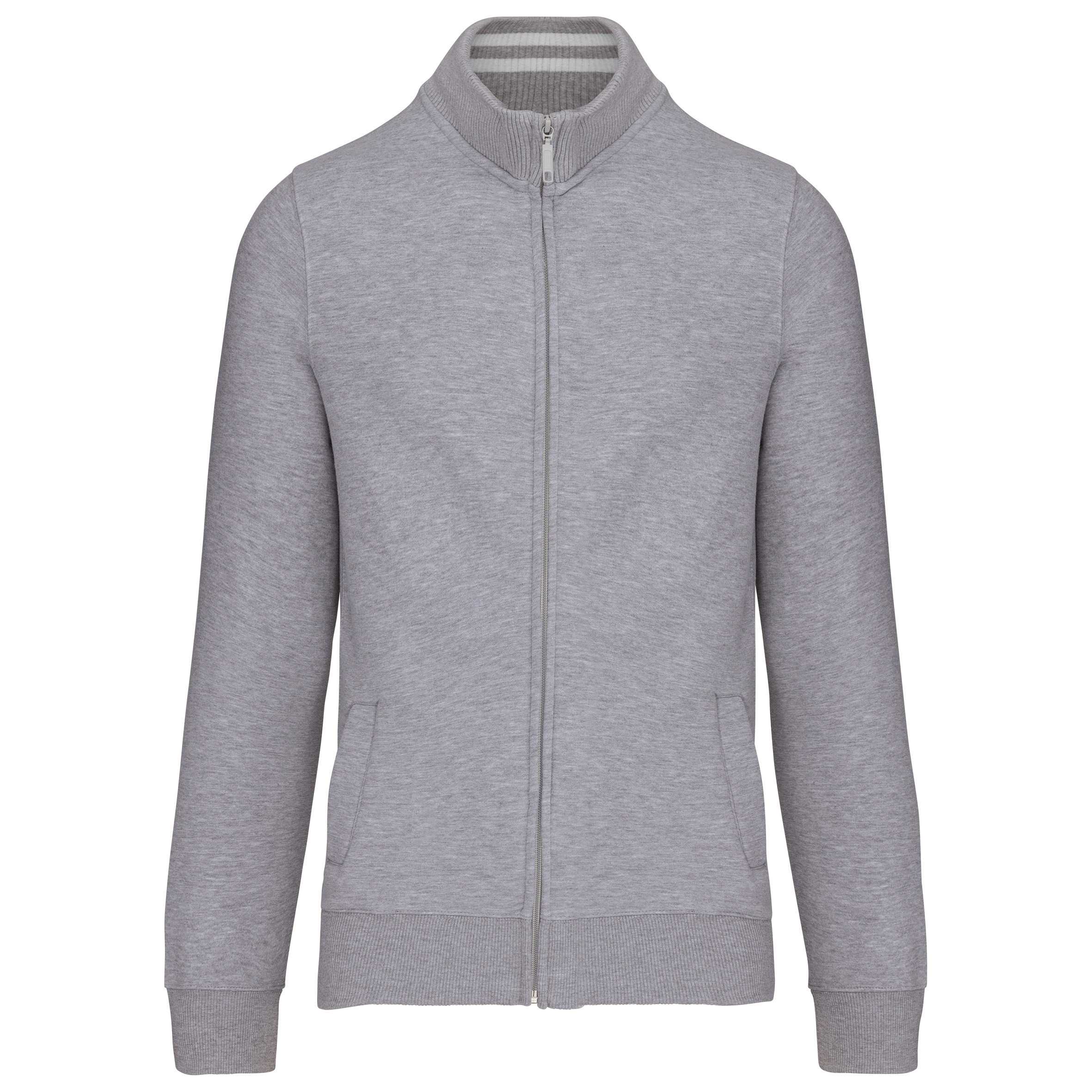 Chaqueta de felpa con cremallera hombre Oxford Grey