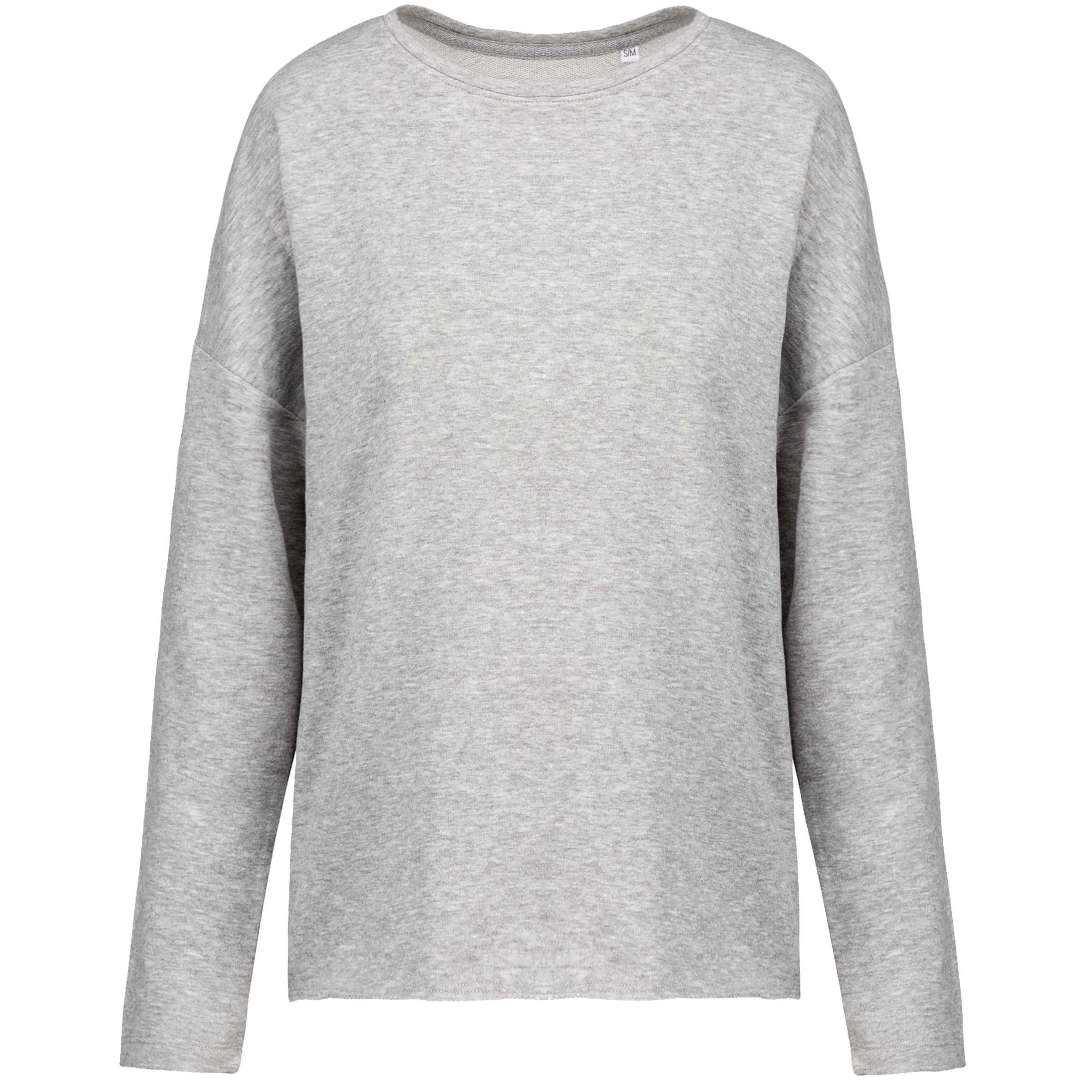 Sudadera amplia de mujer Light grey heather