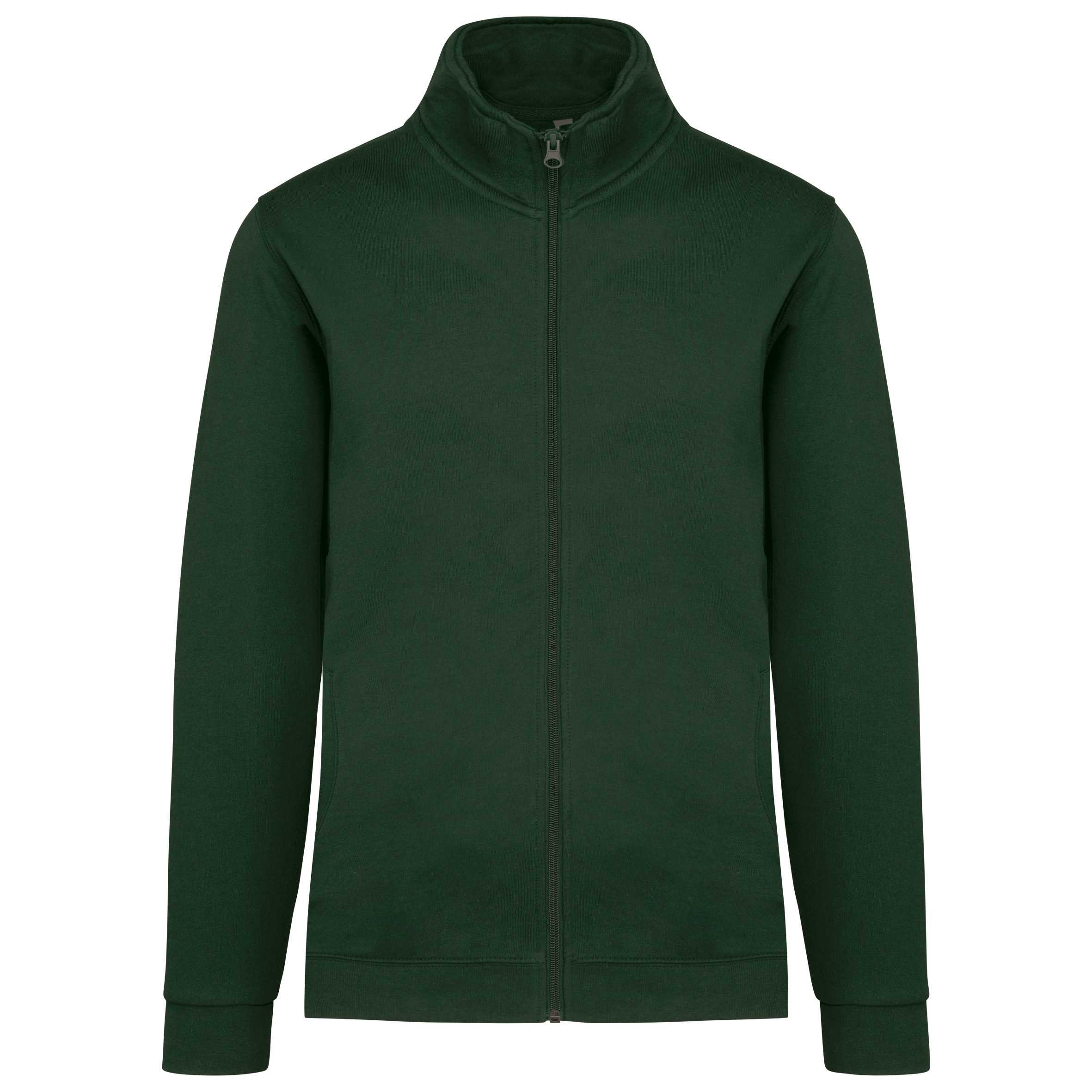 Chaqueta de felpa con cremallera Forest Green