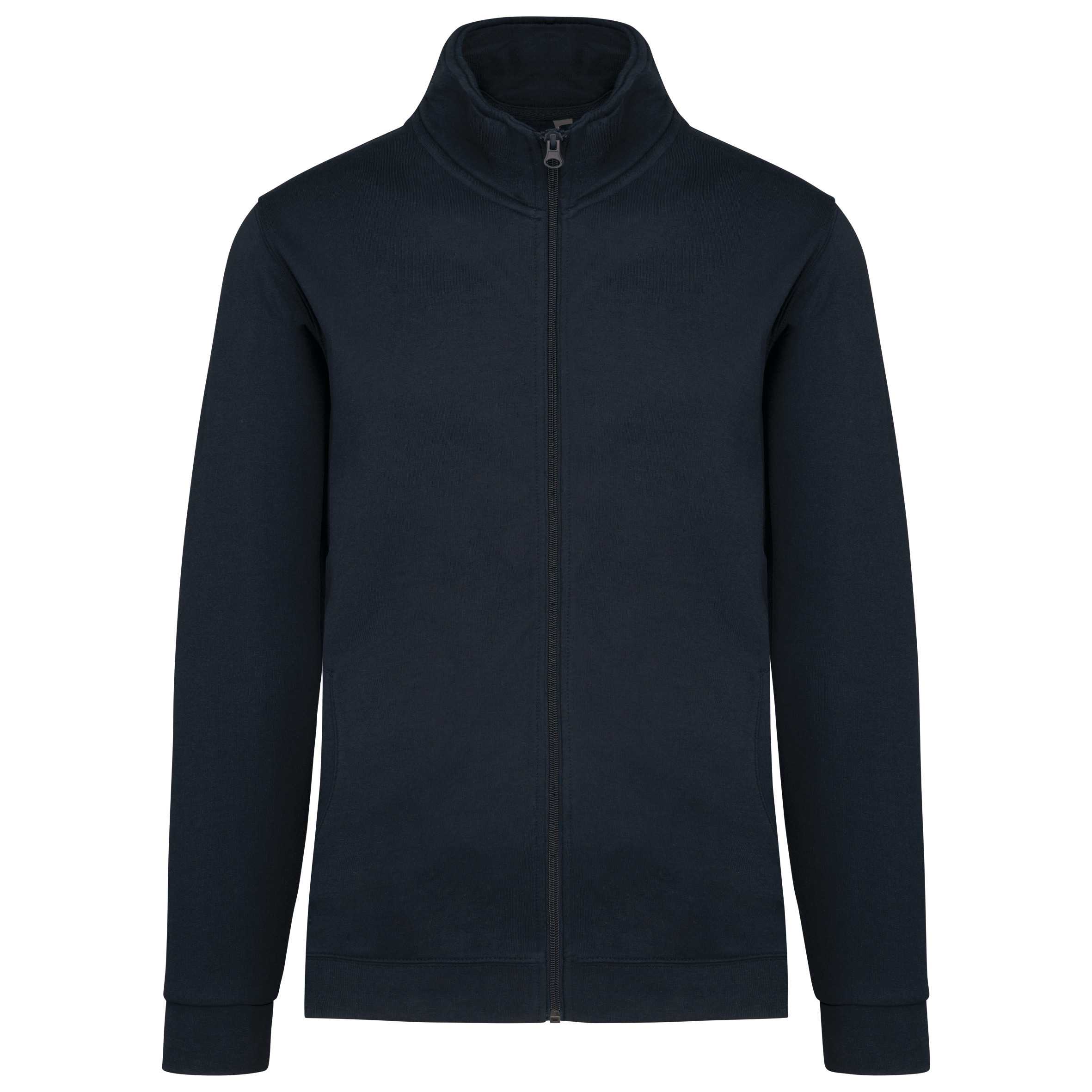 Chaqueta de felpa con cremallera Navy
