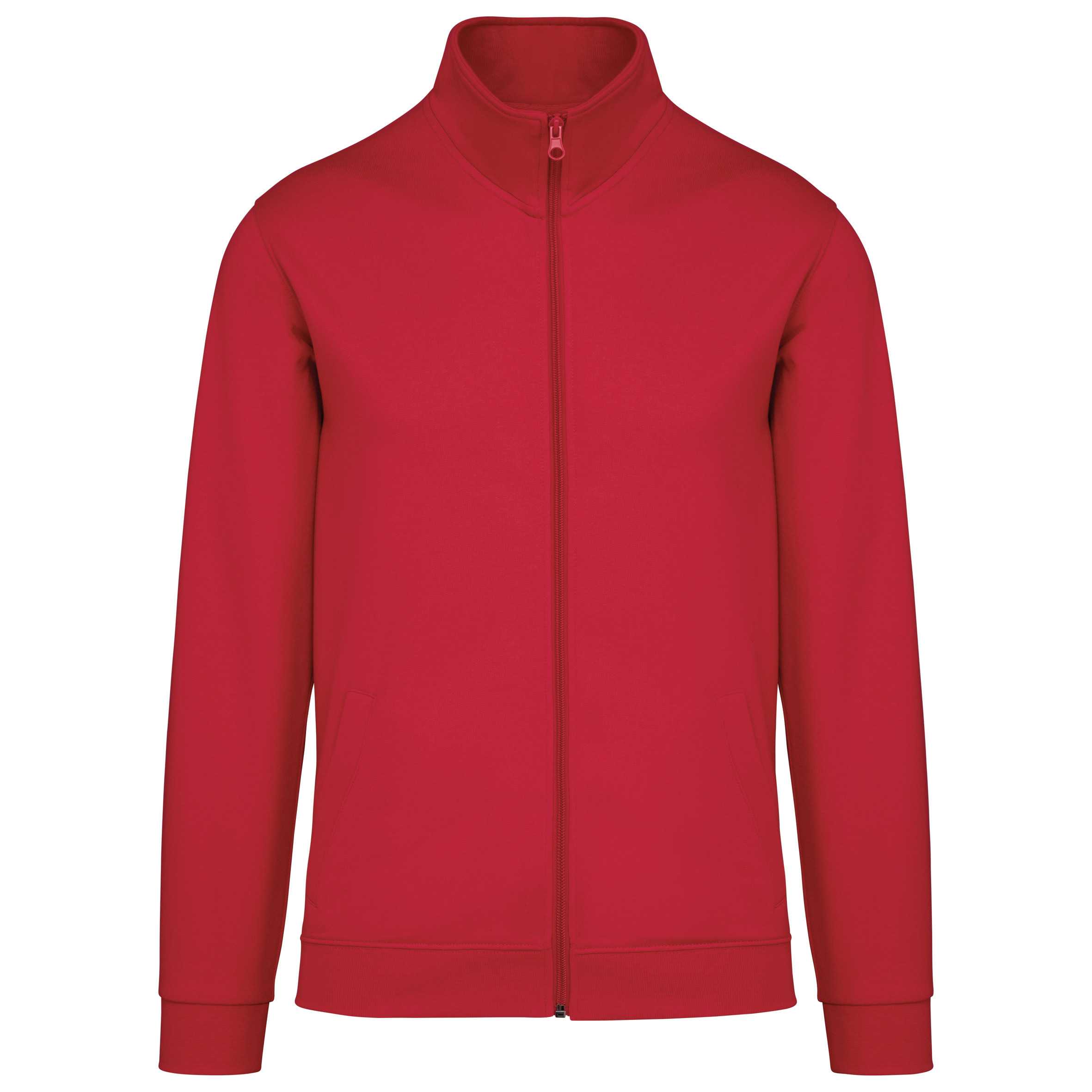 Chaqueta de felpa con cremallera Red
