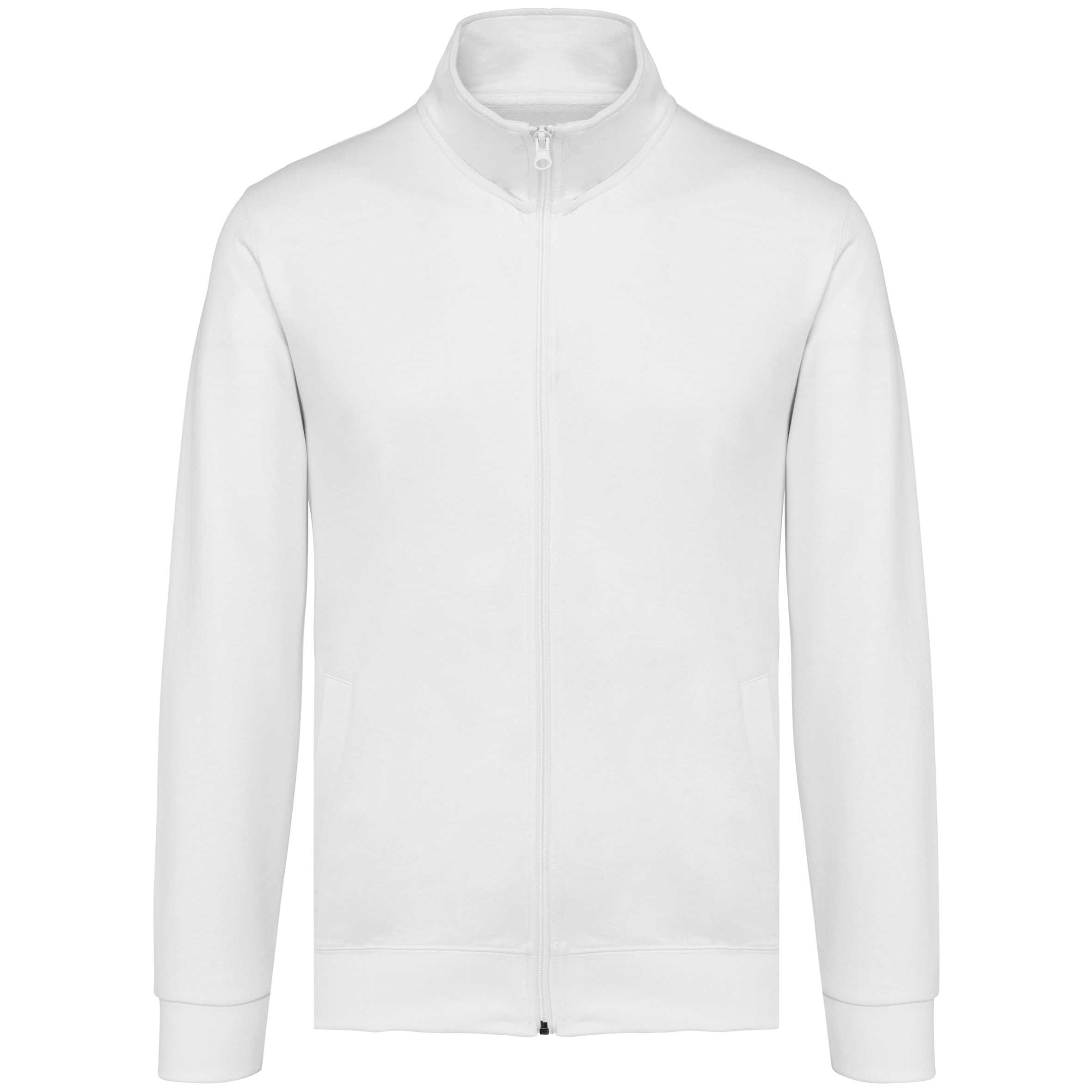 Chaqueta de felpa con cremallera White