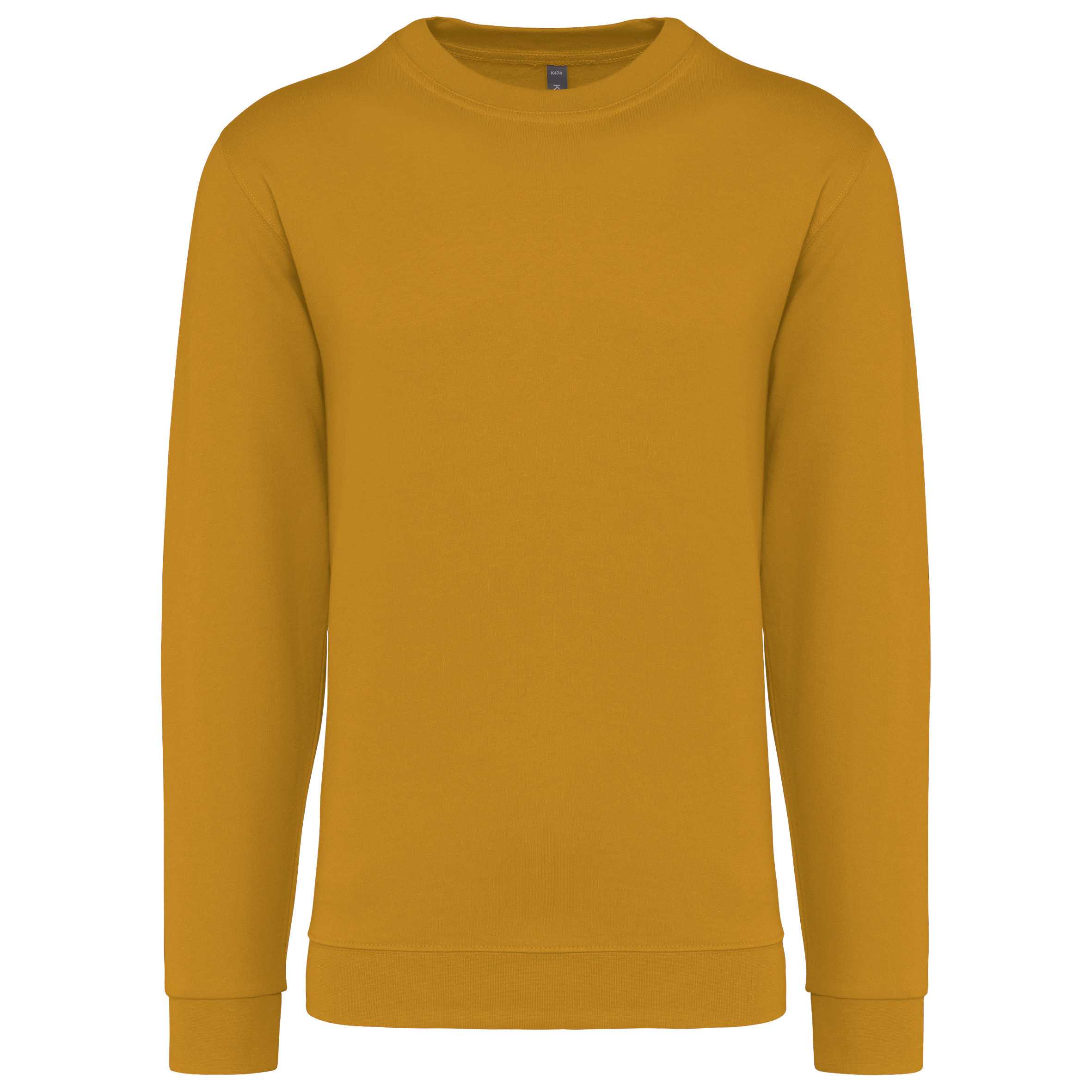Sudadera cuello redondo Dark Mustard