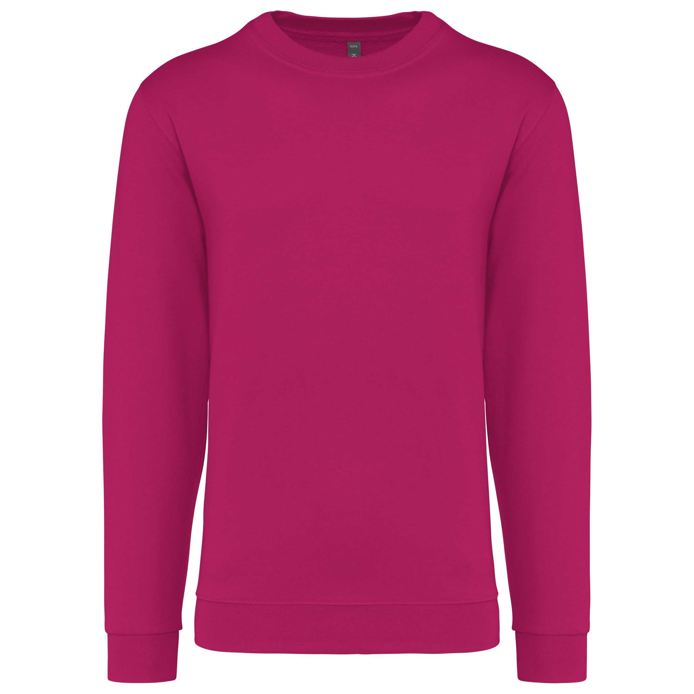 Sudadera cuello redondo Fuchsia