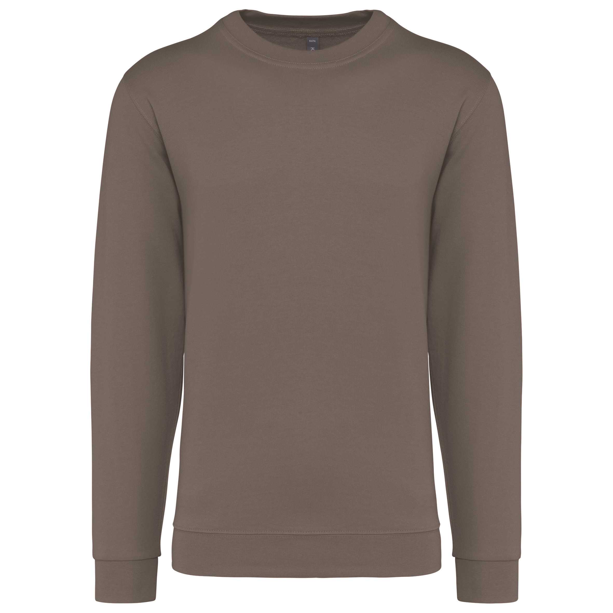 Sudadera cuello redondo Moka Brown
