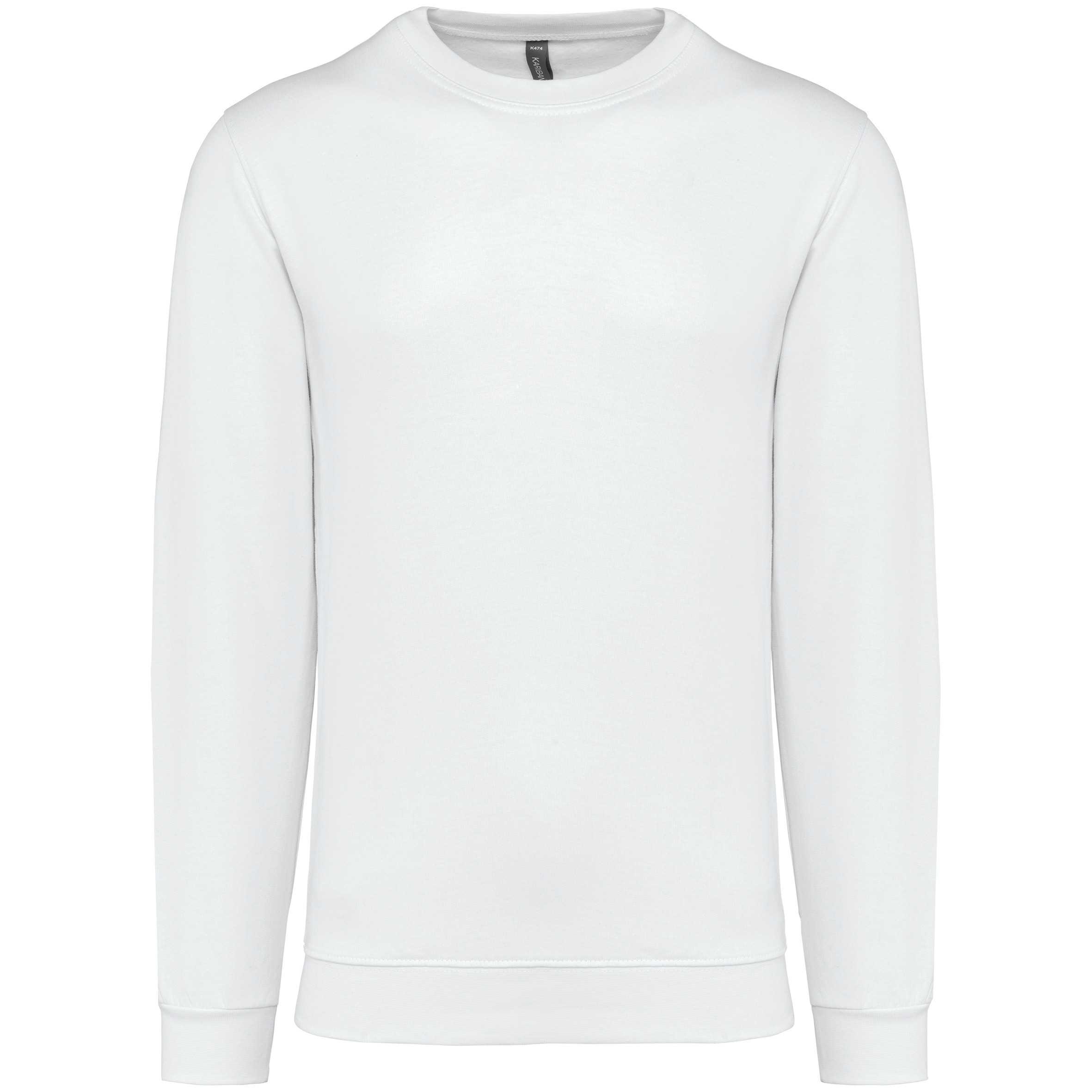 Sudadera cuello redondo White