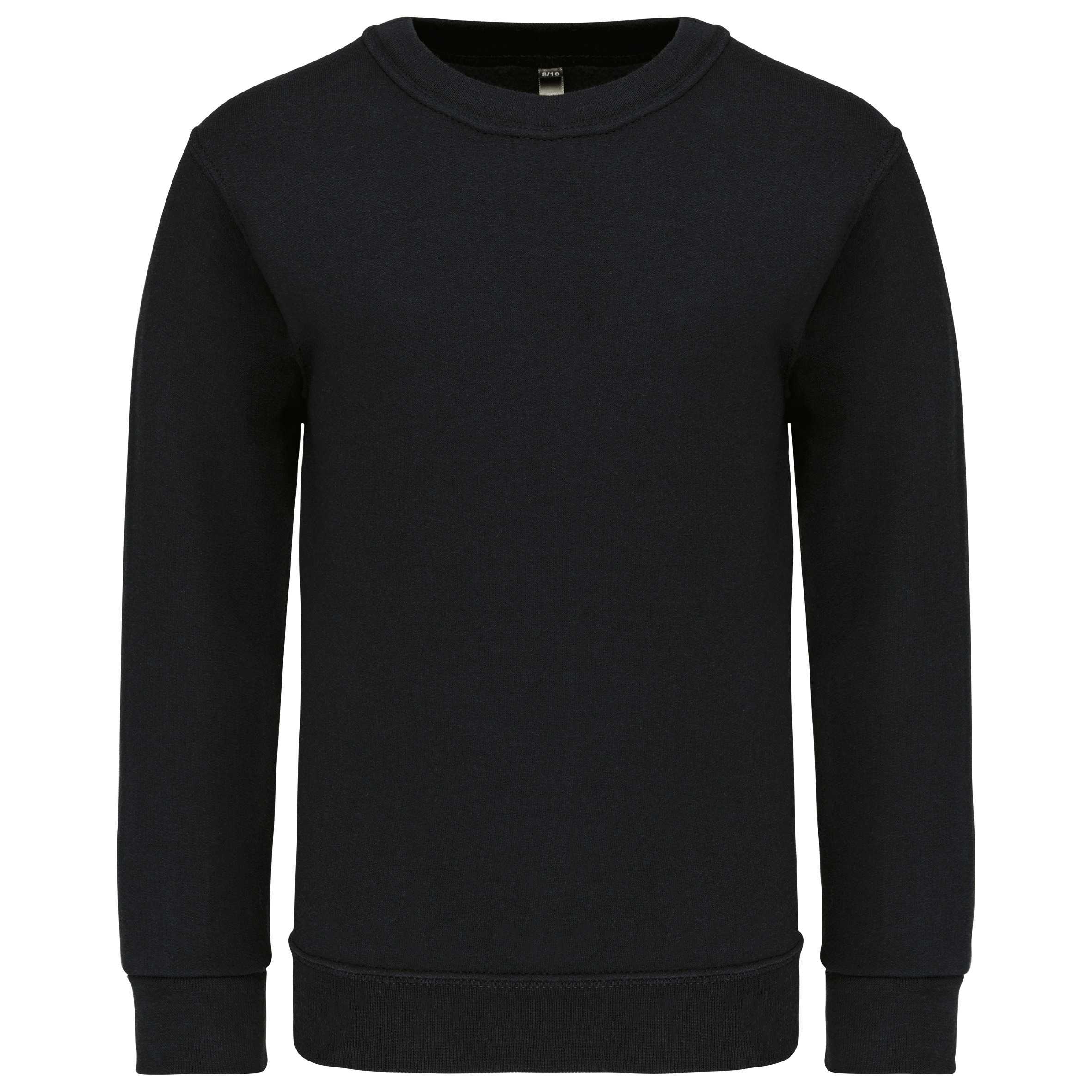 Sudadera cuello redondo niños Black