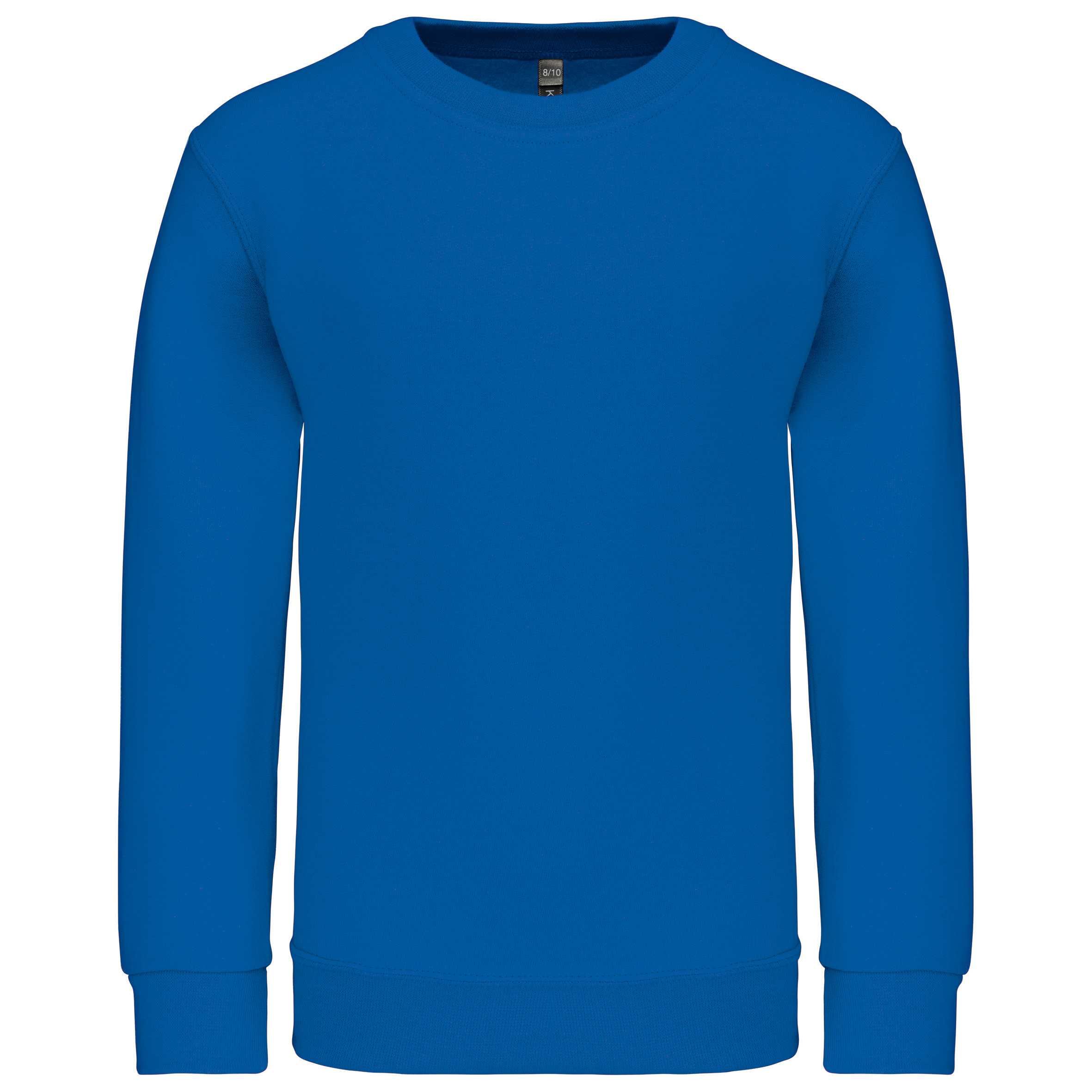 Sudadera cuello redondo niños Light Royal Blue
