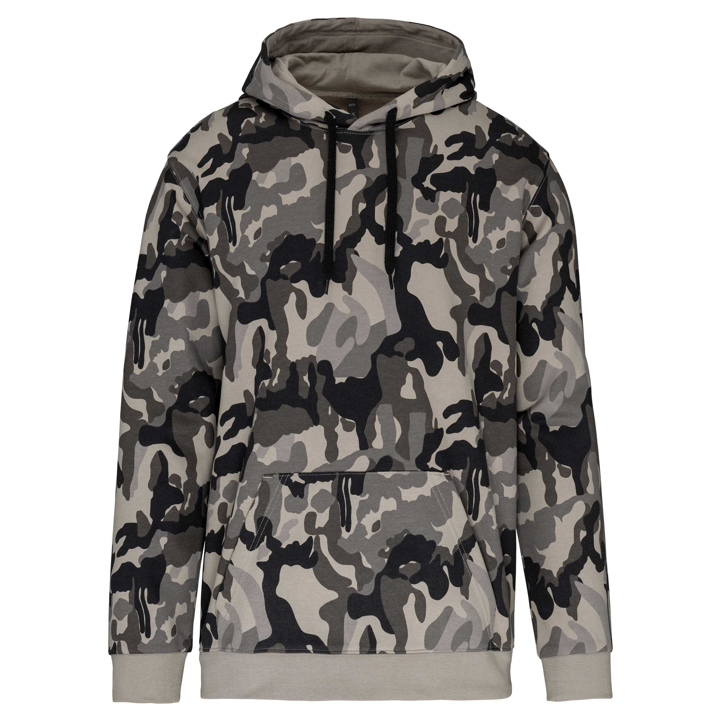 Sudadera con capucha de hombre Grey Camouflage