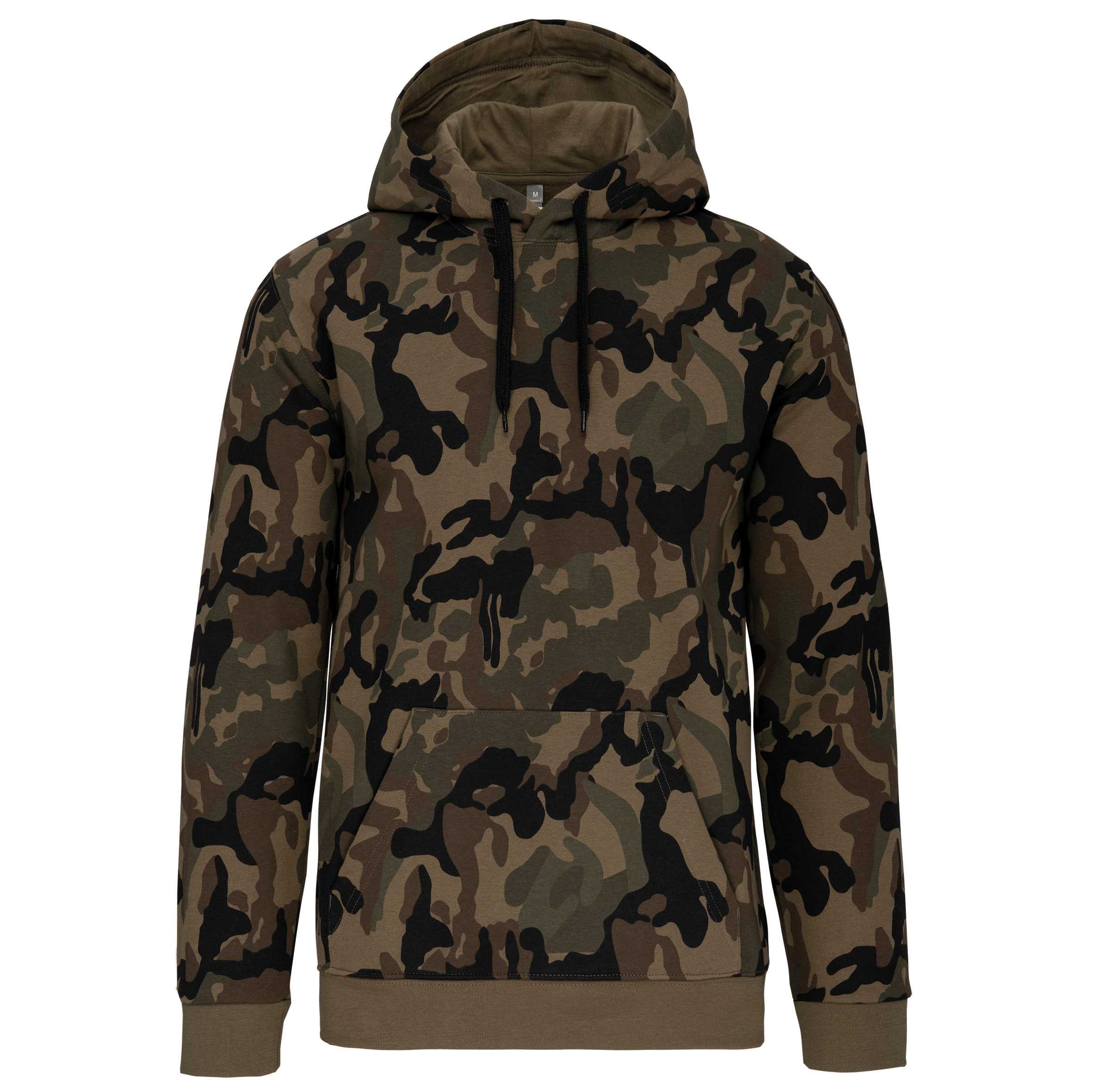 Sudadera con capucha de hombre Olive Camouflage