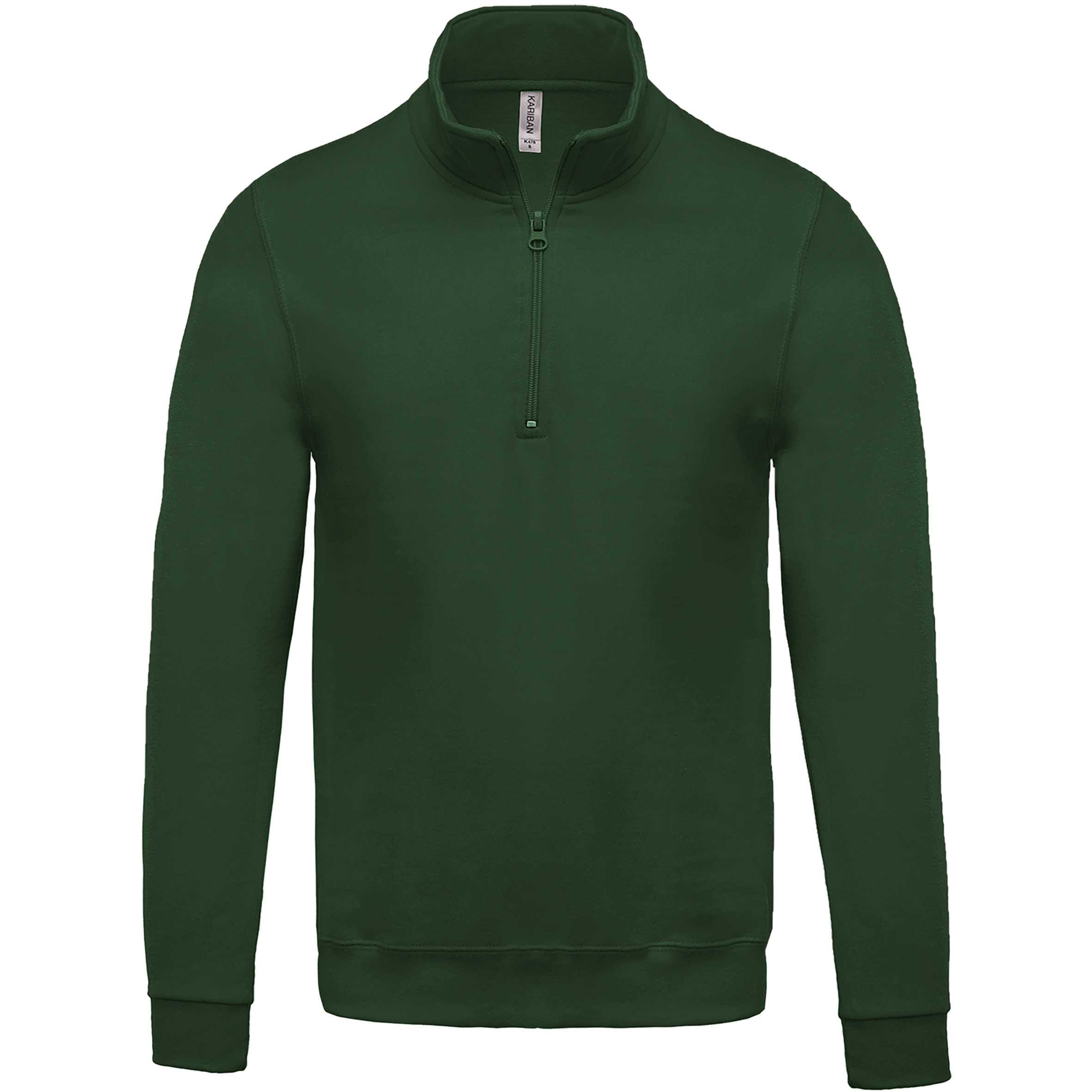Sudadera 1/4 Cremallera Forest Green