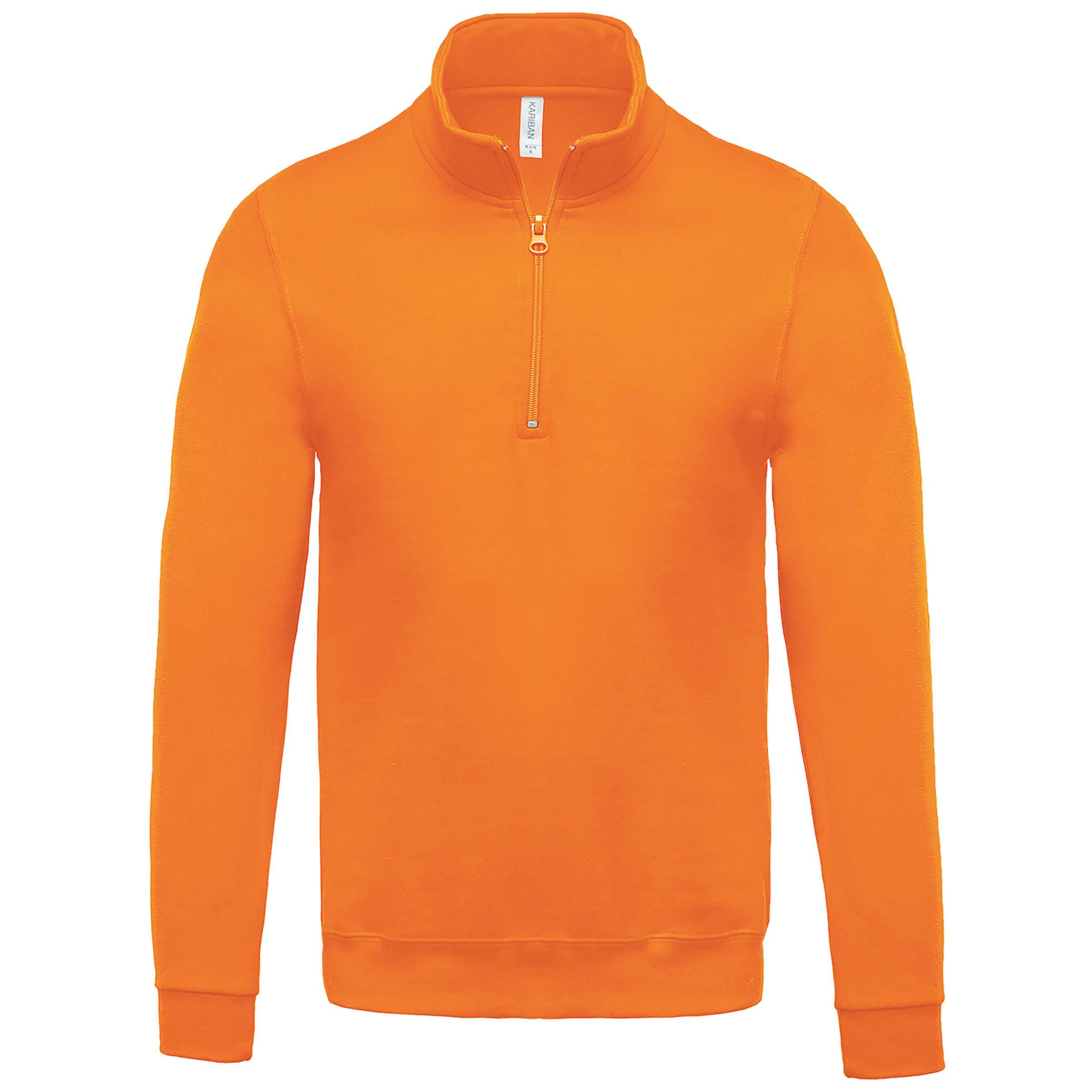 Sudadera 1/4 Cremallera Orange
