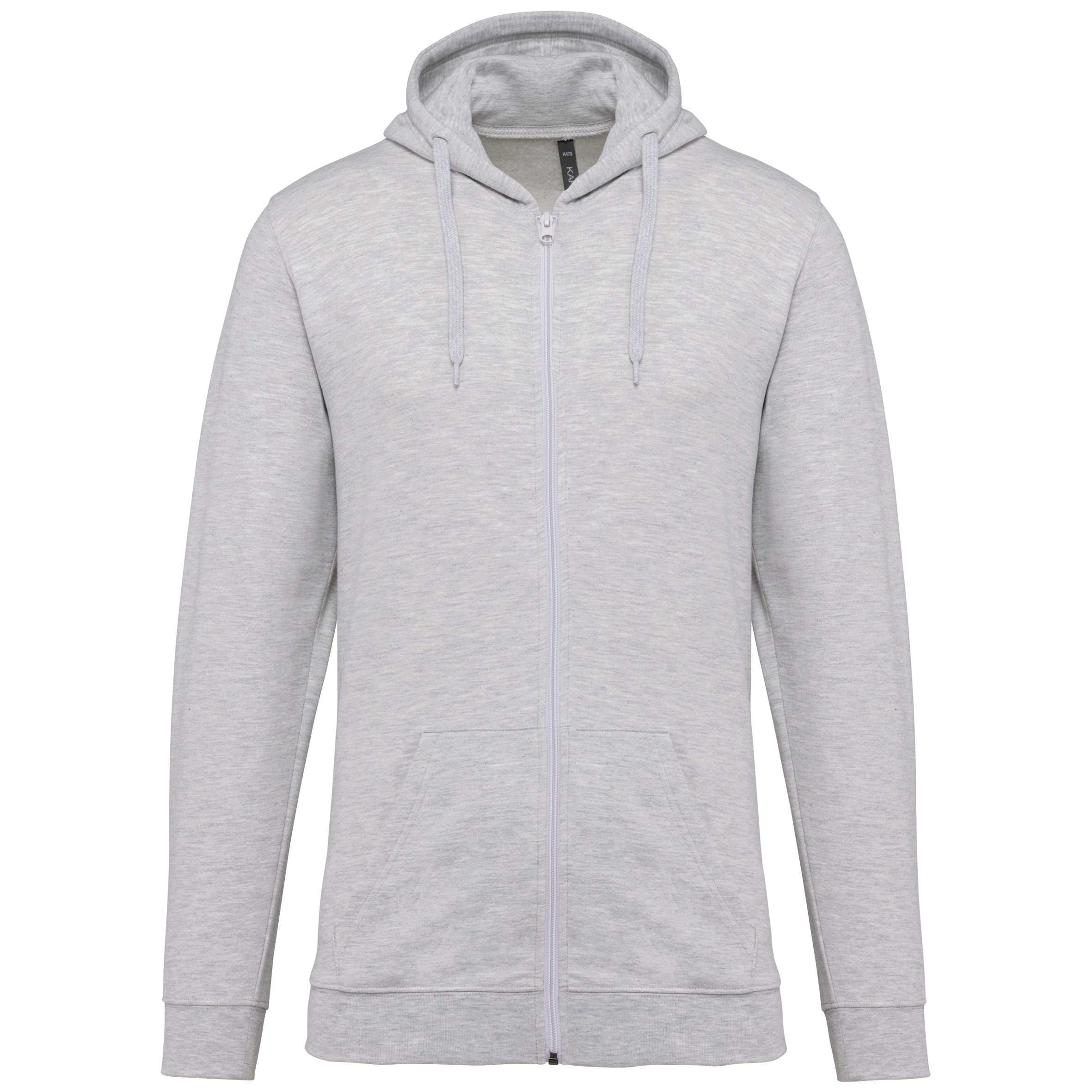 Sudadera capucha y cremallera unisex Ash Heather