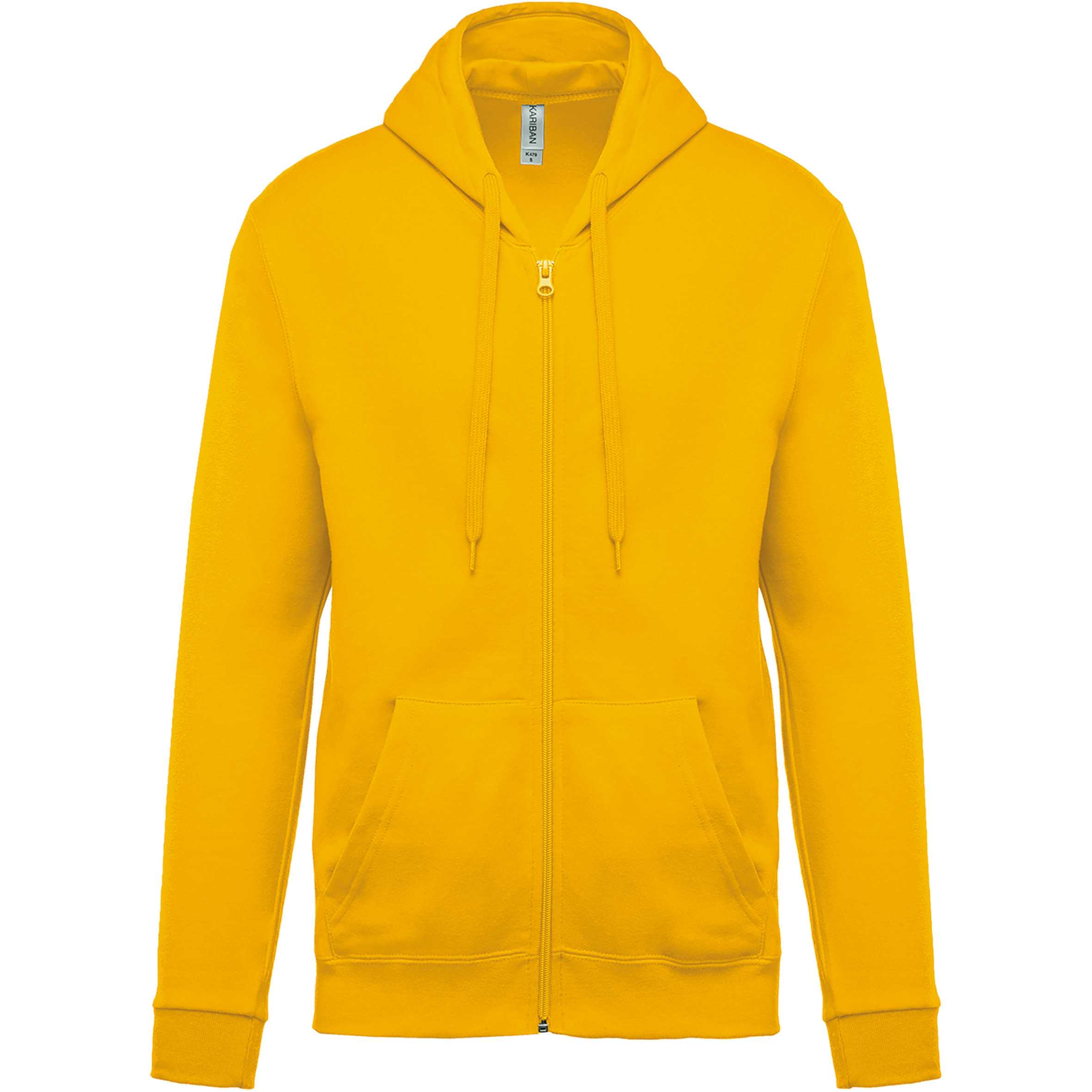 Sudadera capucha y cremallera unisex Yellow